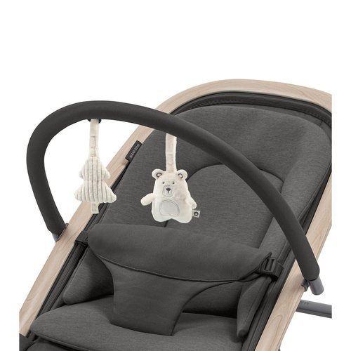 Transat bébé kori eco, avec fonction balancelle gris foncé Maxi Cosi