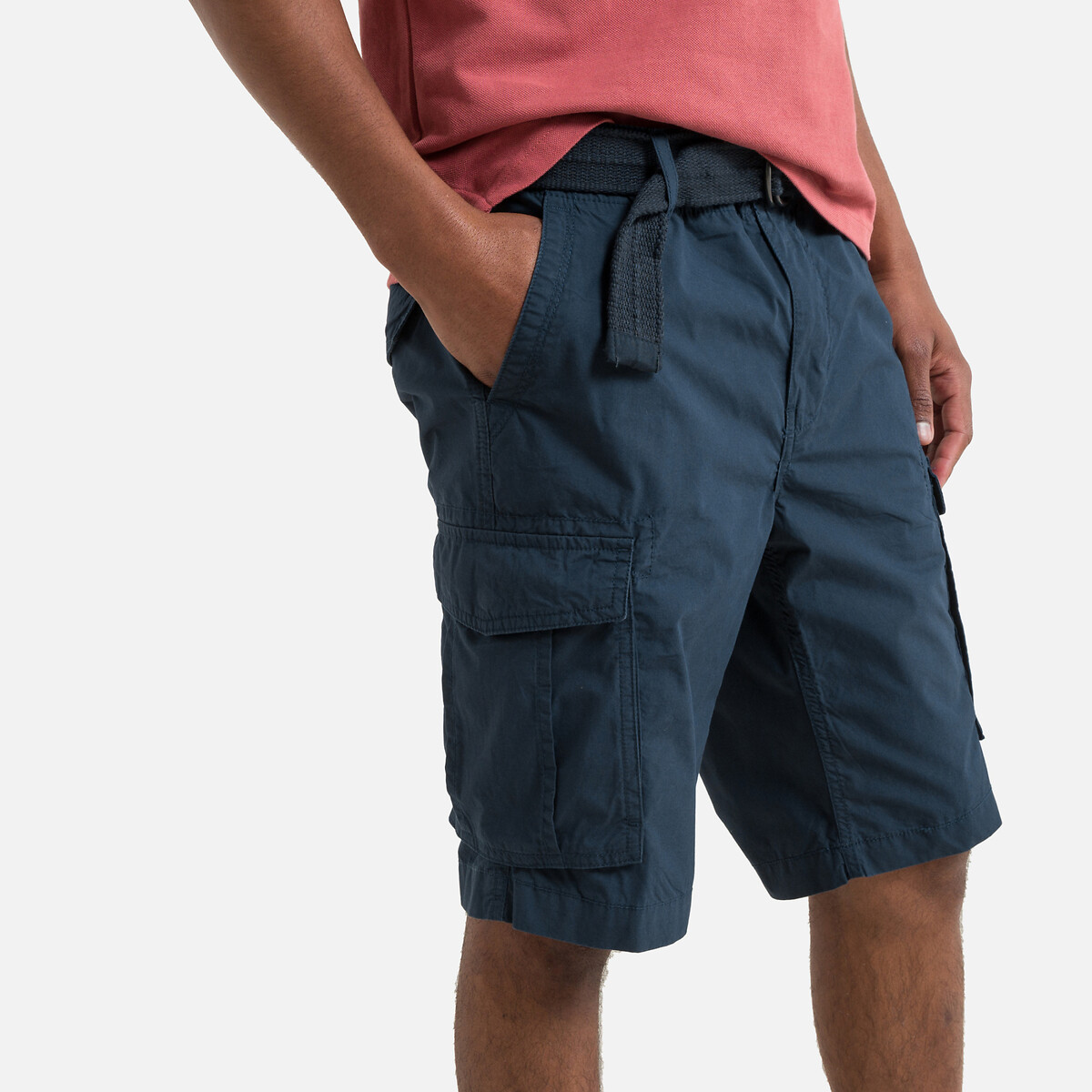 full blue cargo shorts