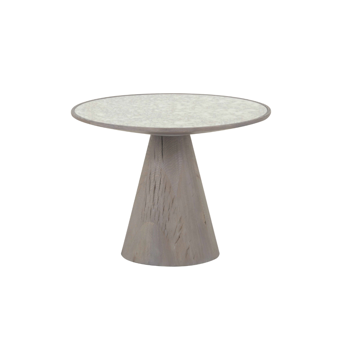 Bout de canapé en chêne et verre L60 cm - MAFRA, SIGNATURE