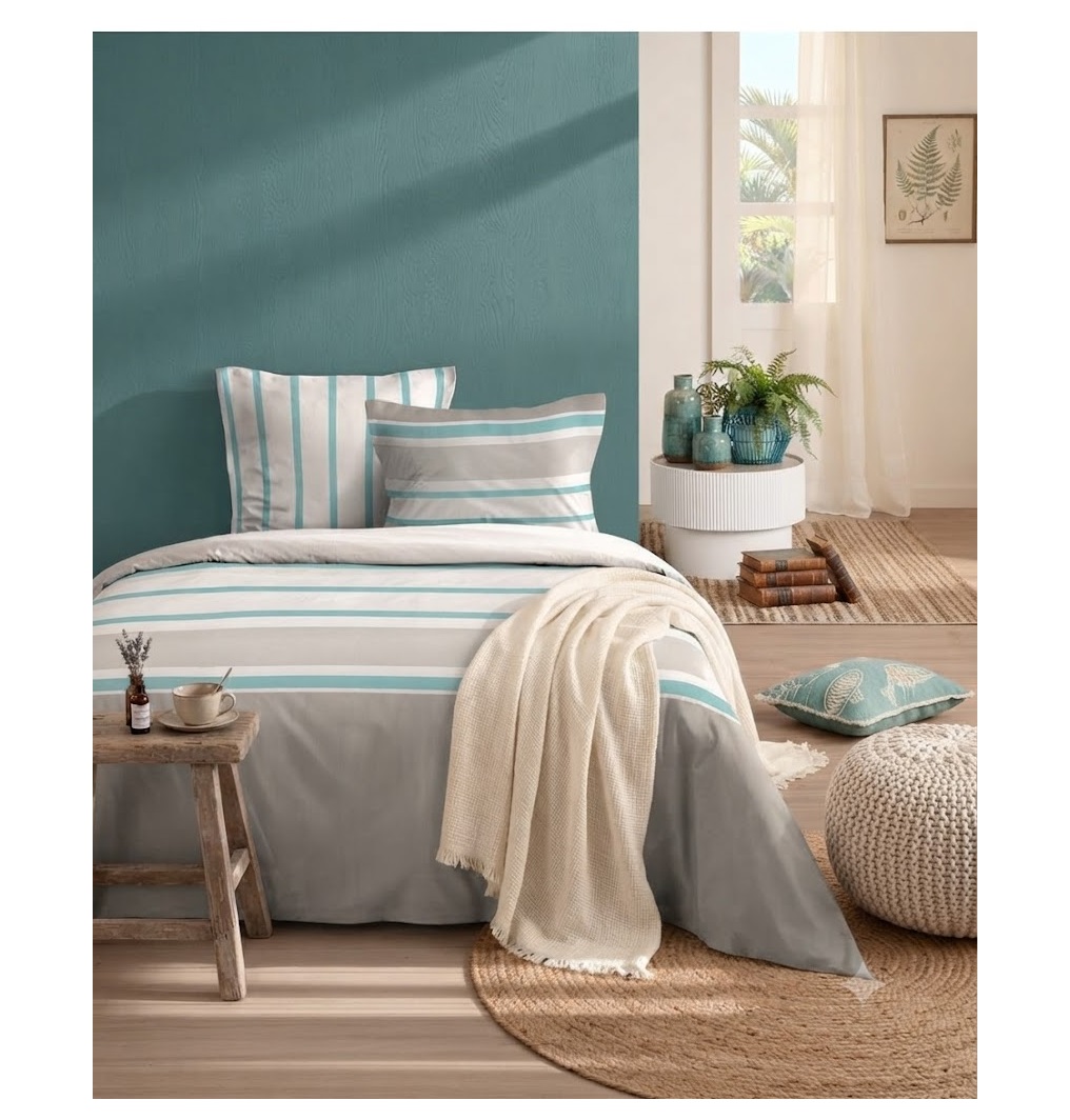 Housse couette + taies Barbada, EDEN