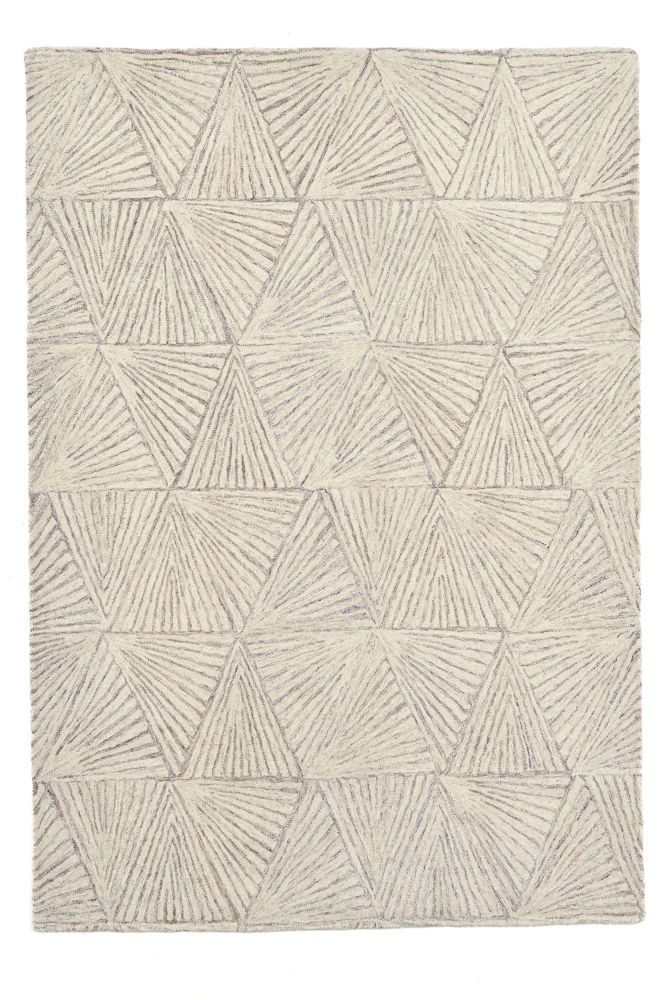 Tapis tufté main en laine vierge et viscose, THEKO