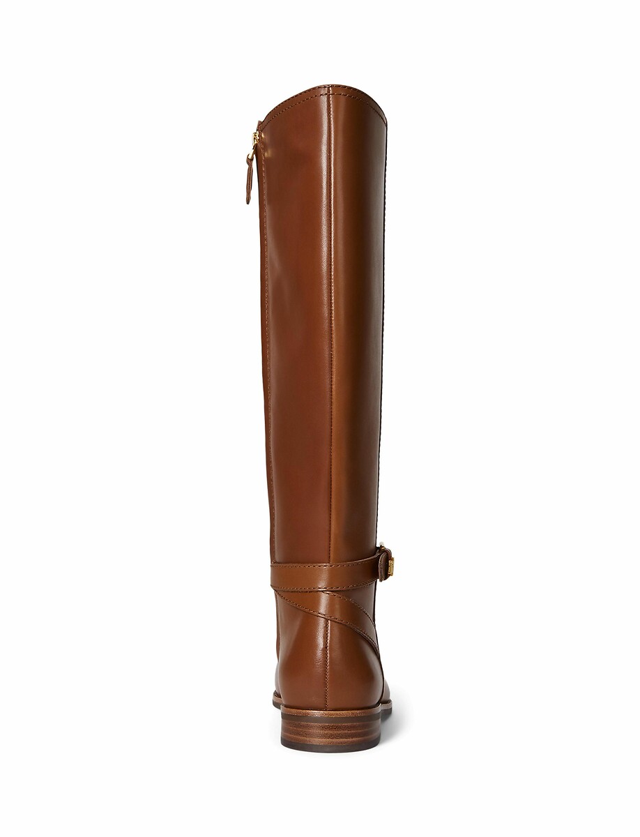 Lauren Ralph Lauren Botas planas de piel Brooke — foto 3