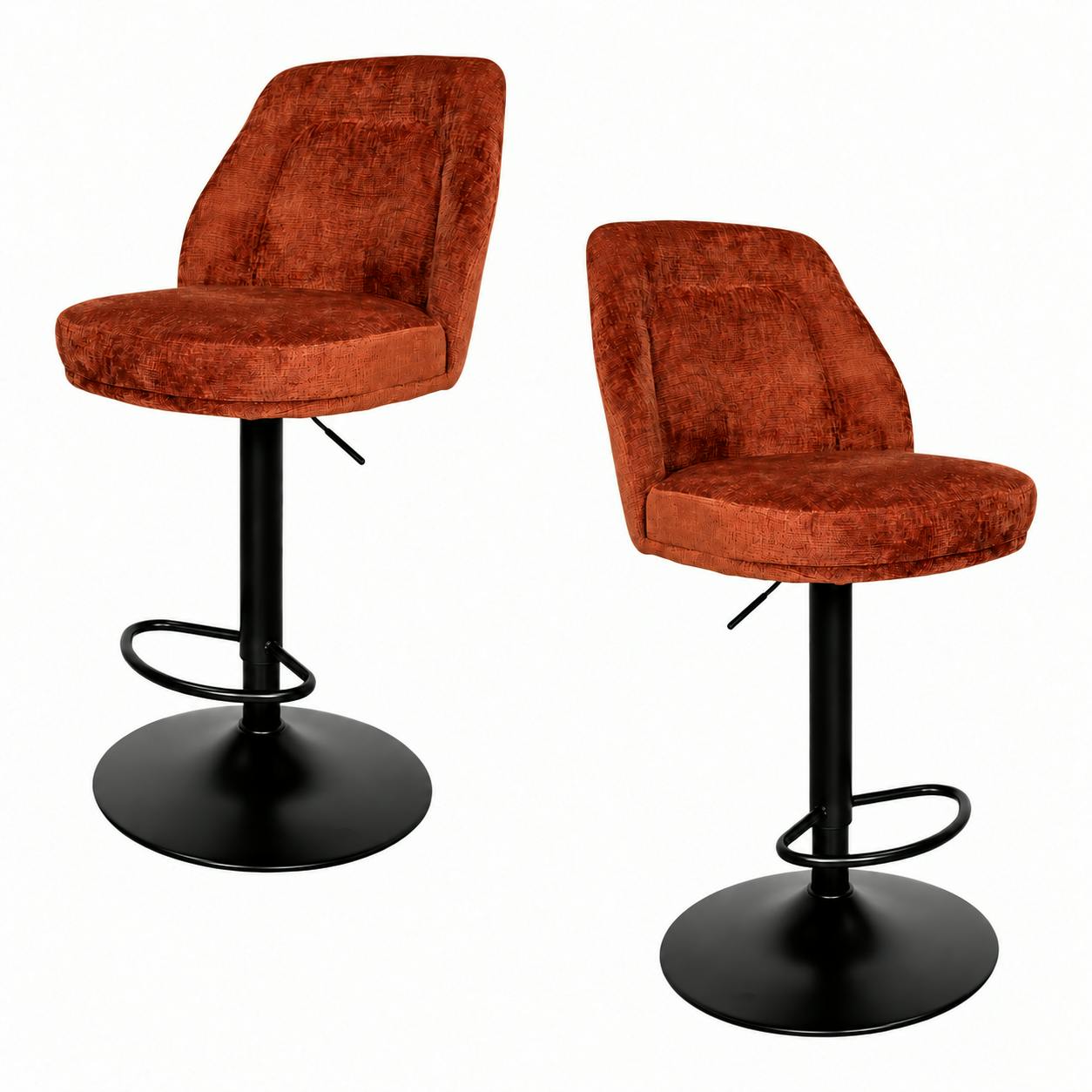 Chaise de bar pivotante et réglable (lot de 2) IENA, PIER IMPORT