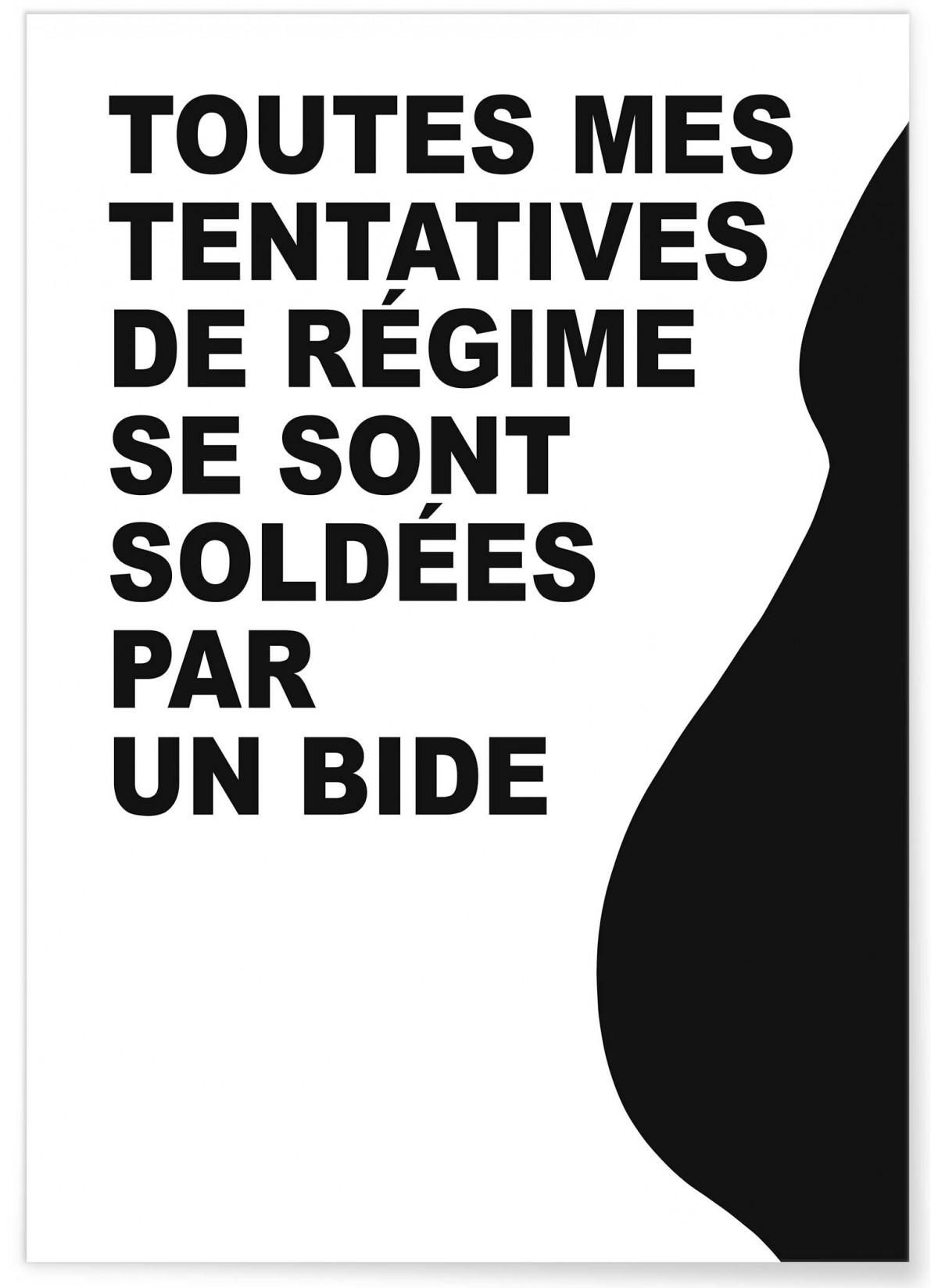 Poster 'Le bide', L'AFFICHERIE