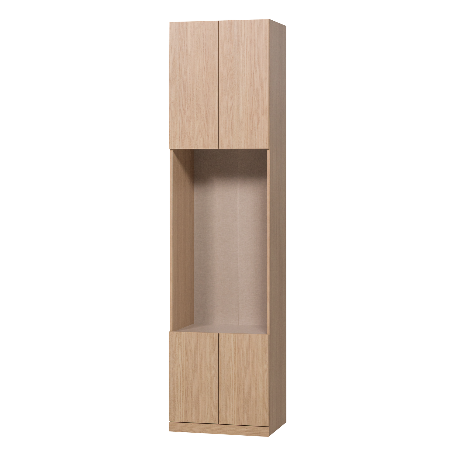 Armoire étroite semi-ouverte en décor chêne BUILD, WOOOD