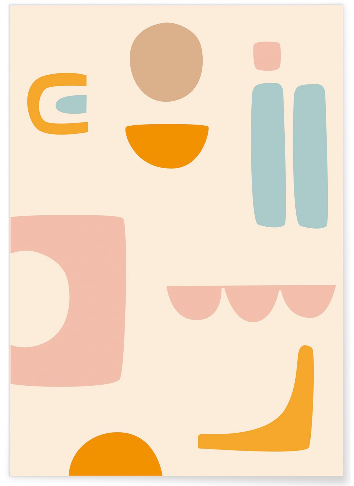 Affiche Abstract Figures 8, L'AFFICHERIE