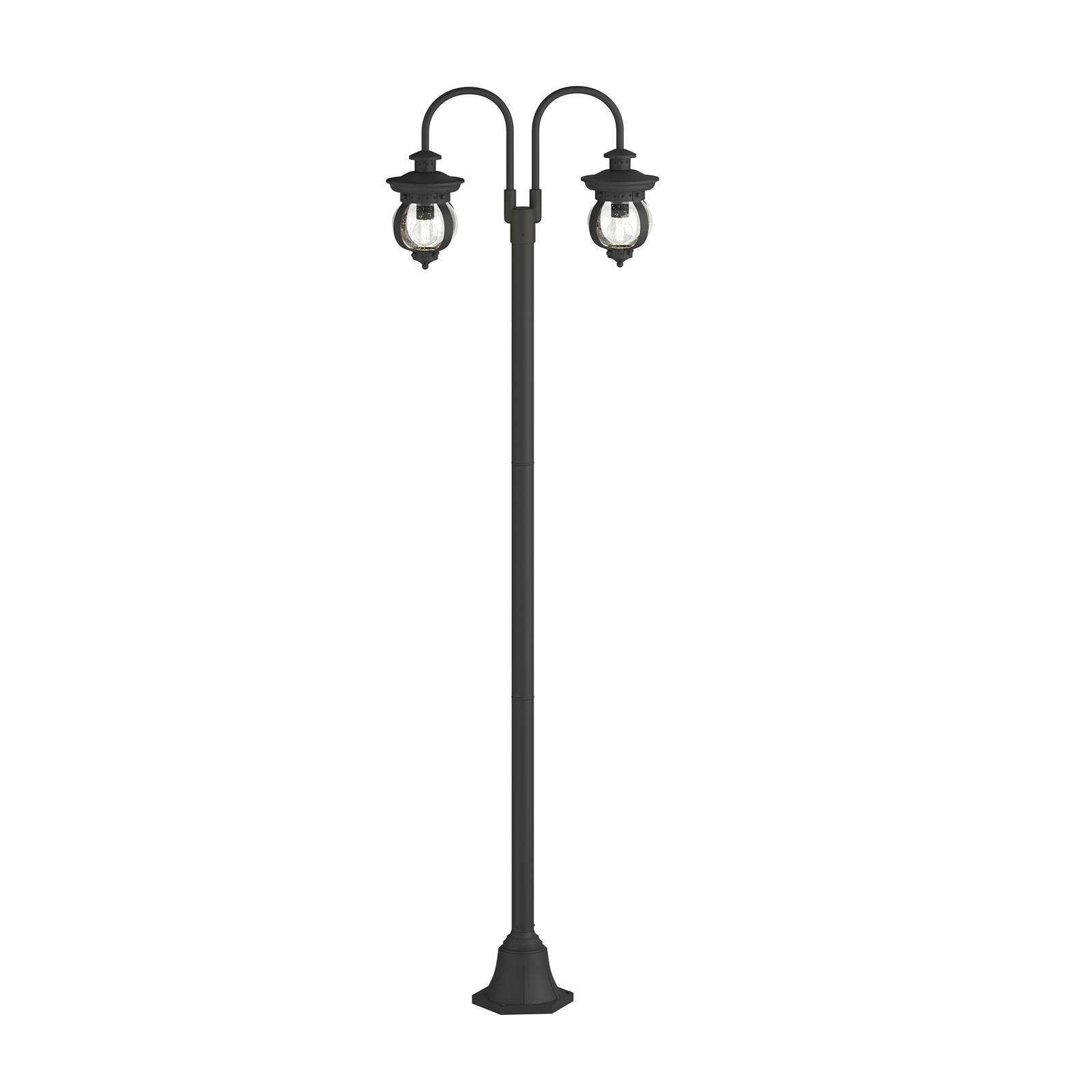Lampadaire extérieur en métal antique, LINDBY