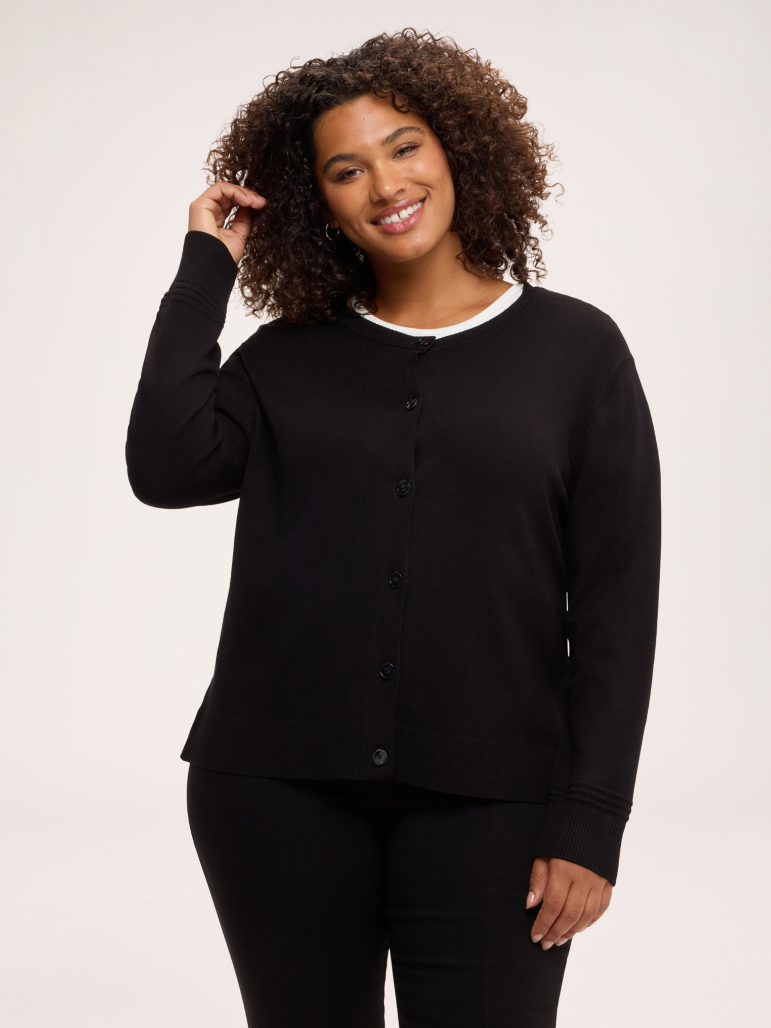 Cardigan col rond, FIORELLA RUBINO