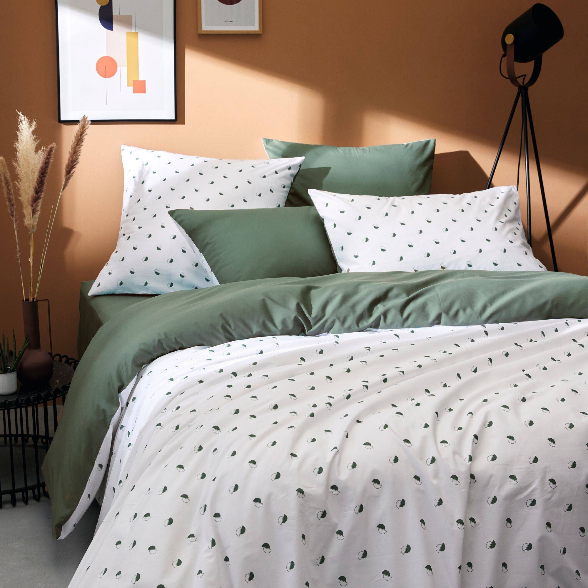 Housse de couette percale - ALEX KAKI, TRADILINGE