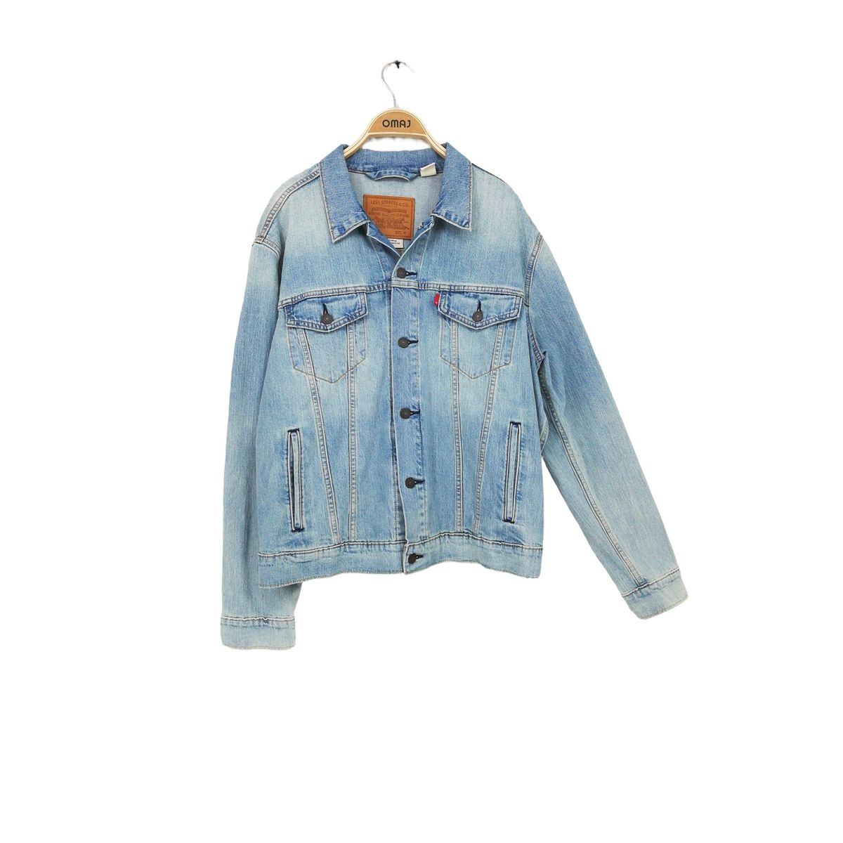 Veste en jean sans col femme La Redoute