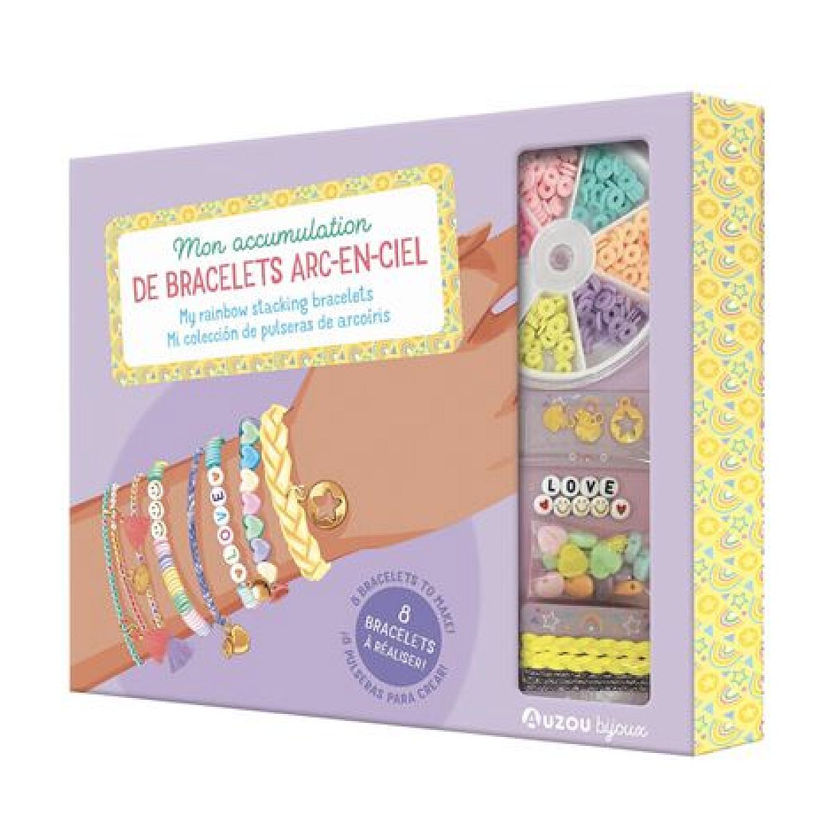 Ma boite a bijoux - Mon accumulation de bracelets arc-en-ciel, EDITIONS AUZOU