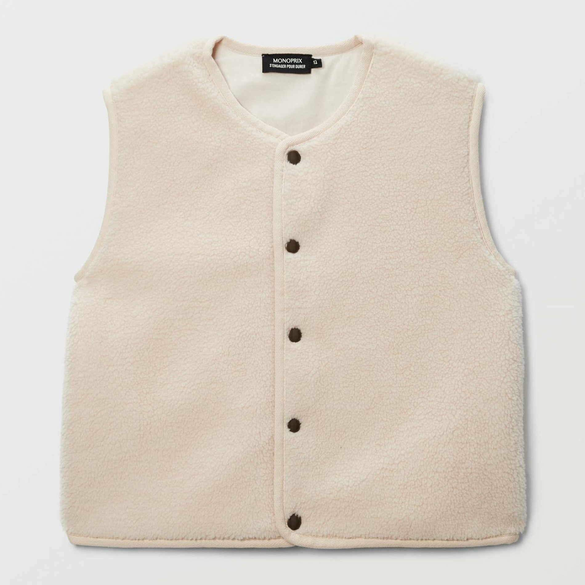 Gilet sans manches sherpa, MONOPRIX