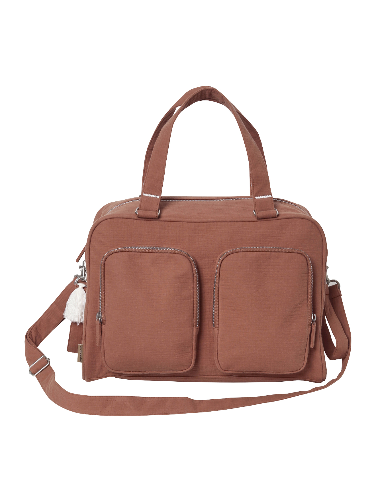 Sac à langer multipoches en gaze de coton Family, VERTBAUDET