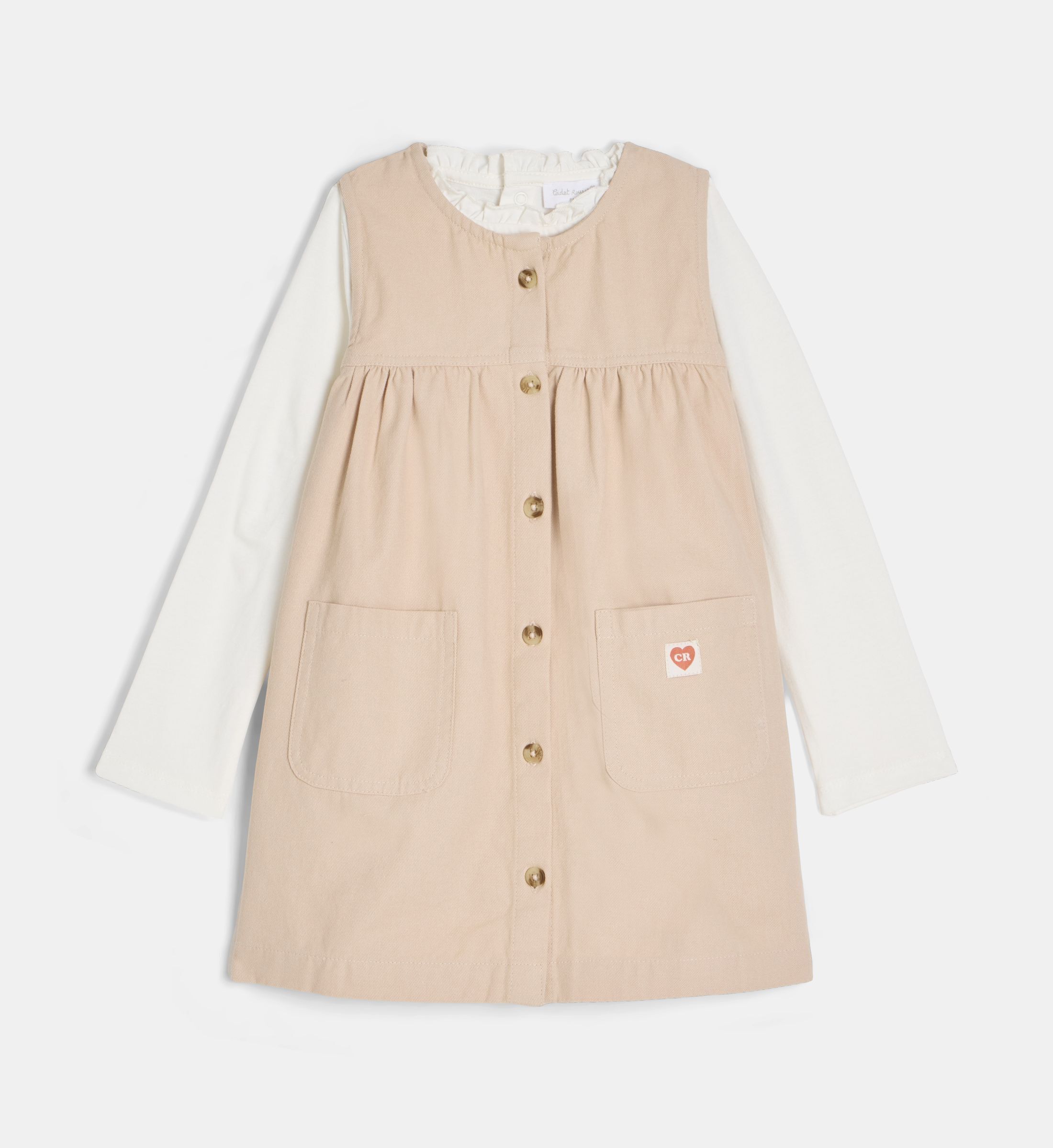 Ensemble robe tisoul en sergé, CADET ROUSSELLE