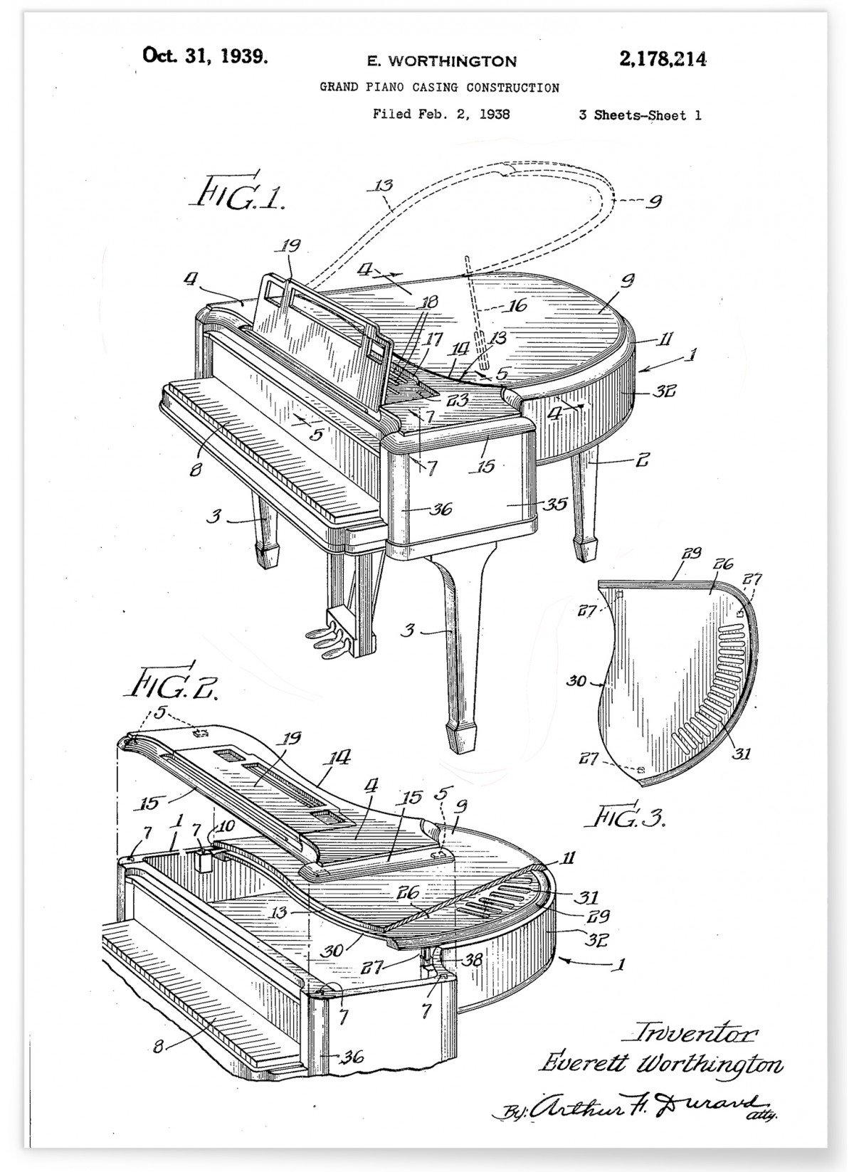 Affiche Brevet Piano, L'AFFICHERIE