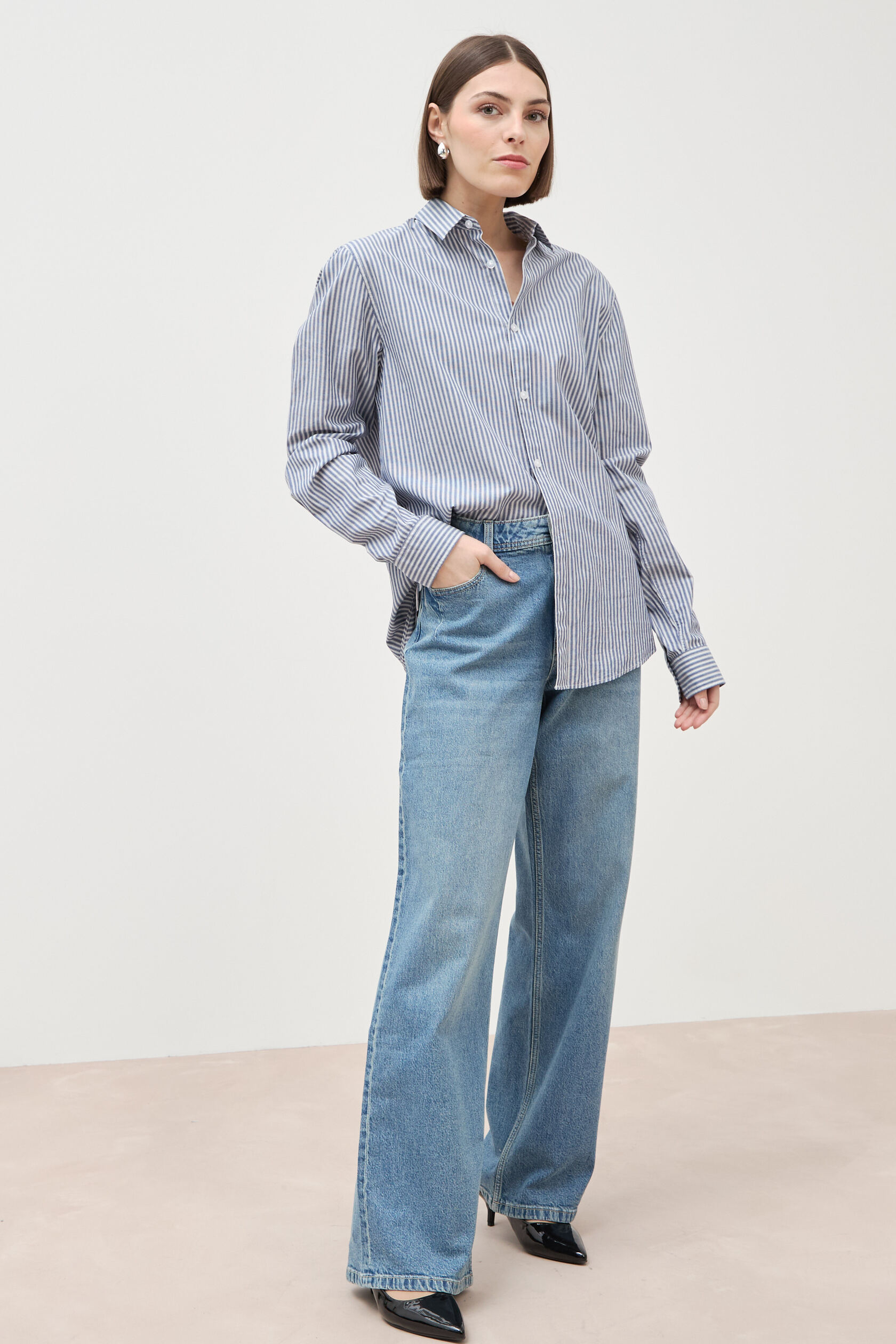 Jeans large taille standard, BONOBO