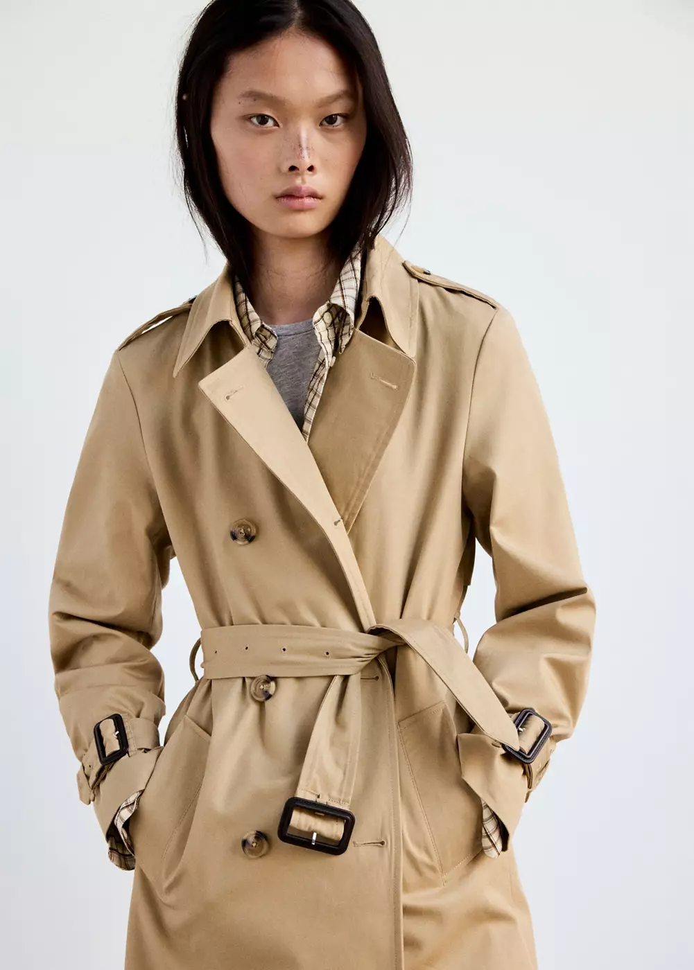 Trench classique ceinture, MANGO