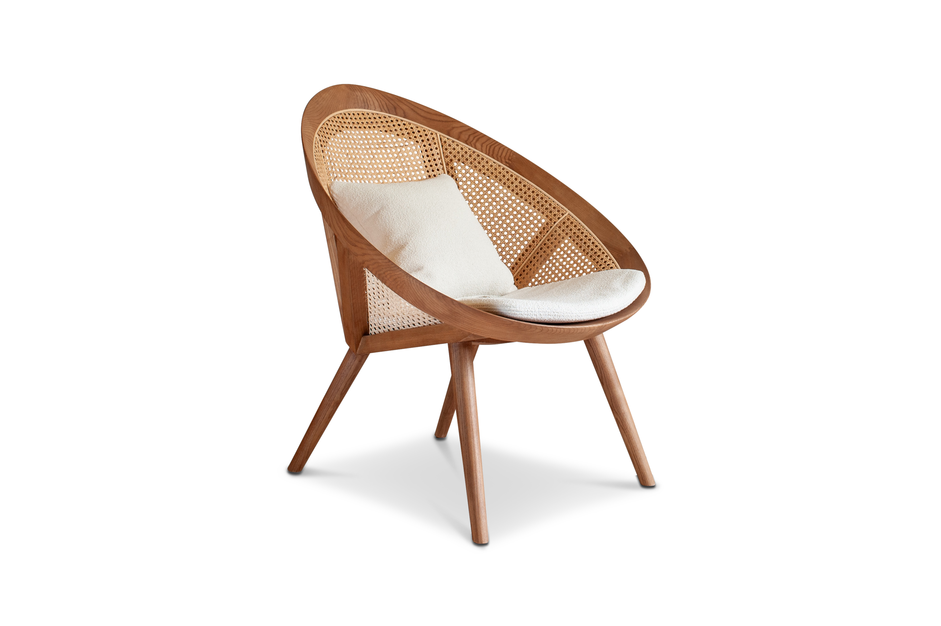 Fauteuil en frêne massif et osier COCON, PRODUIT INTERIEUR BRUT