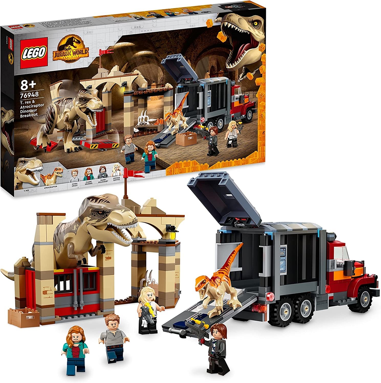L'évasion Du T.rex Et De L'atrociraptor - Lego - Jurassic World, LEGO