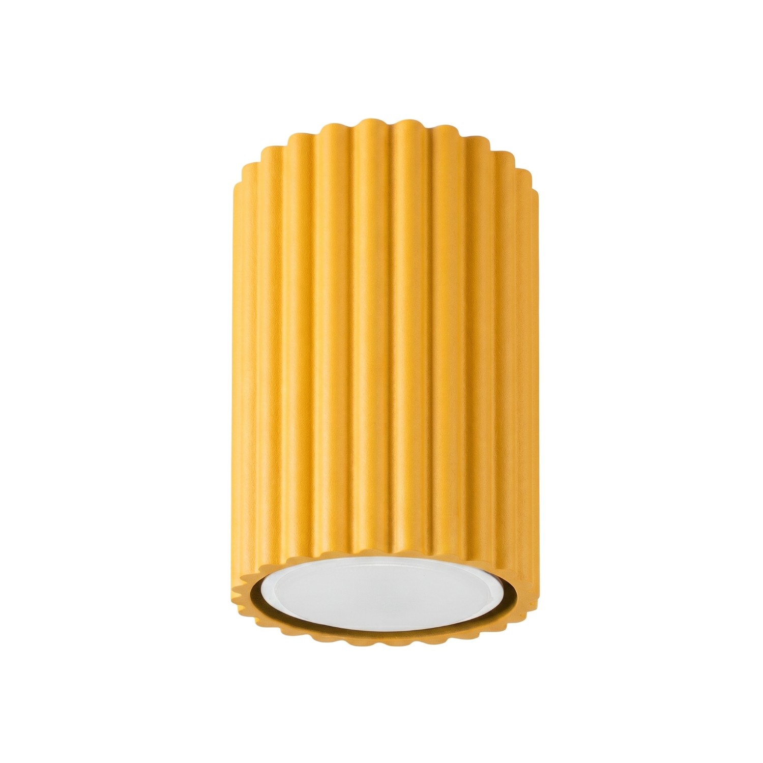 Plafonnier Aluminium Jaune GU10 1 KARBON, EDEN