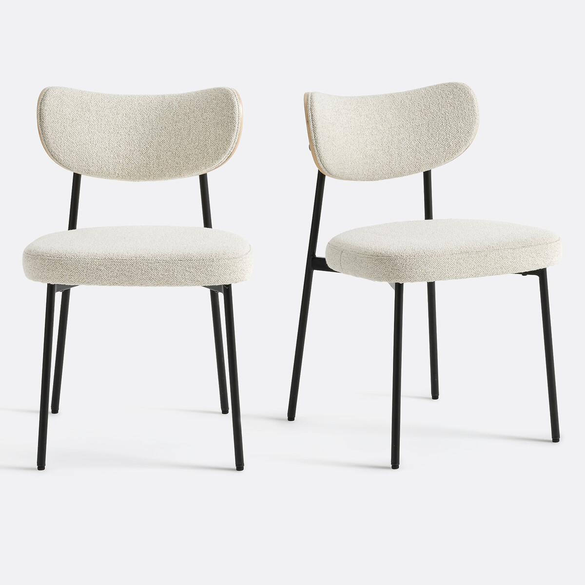 Lot de 2 chaises tissu texturé, Albane, LA REDOUTE INTERIEURS