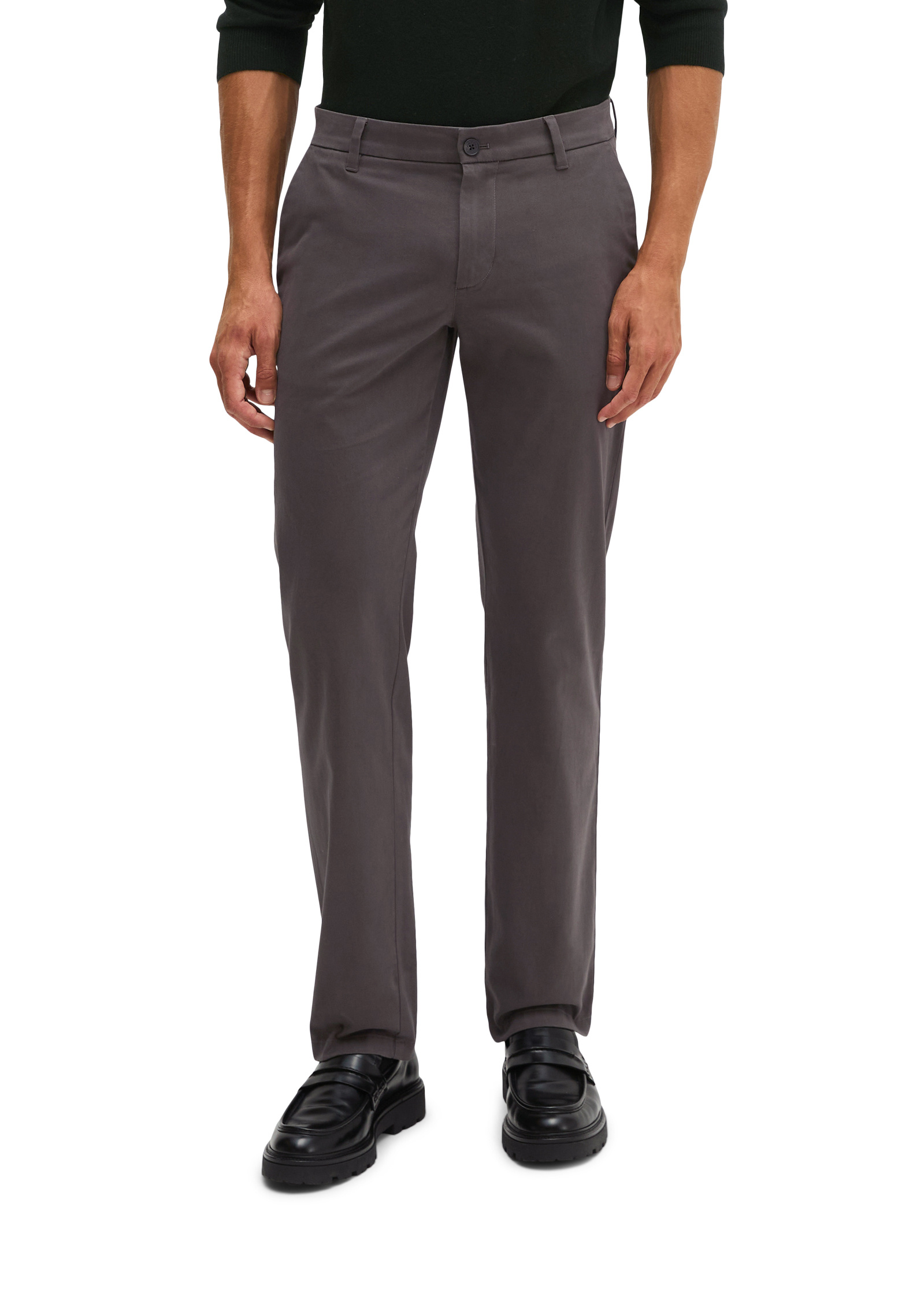 Chino modèle Mads, coupe classique en mélange de coton bio doux, MARC O'POLO