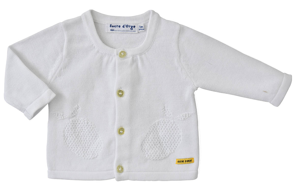 Cardigan tricot cathiana, SUCRE D'ORGE
