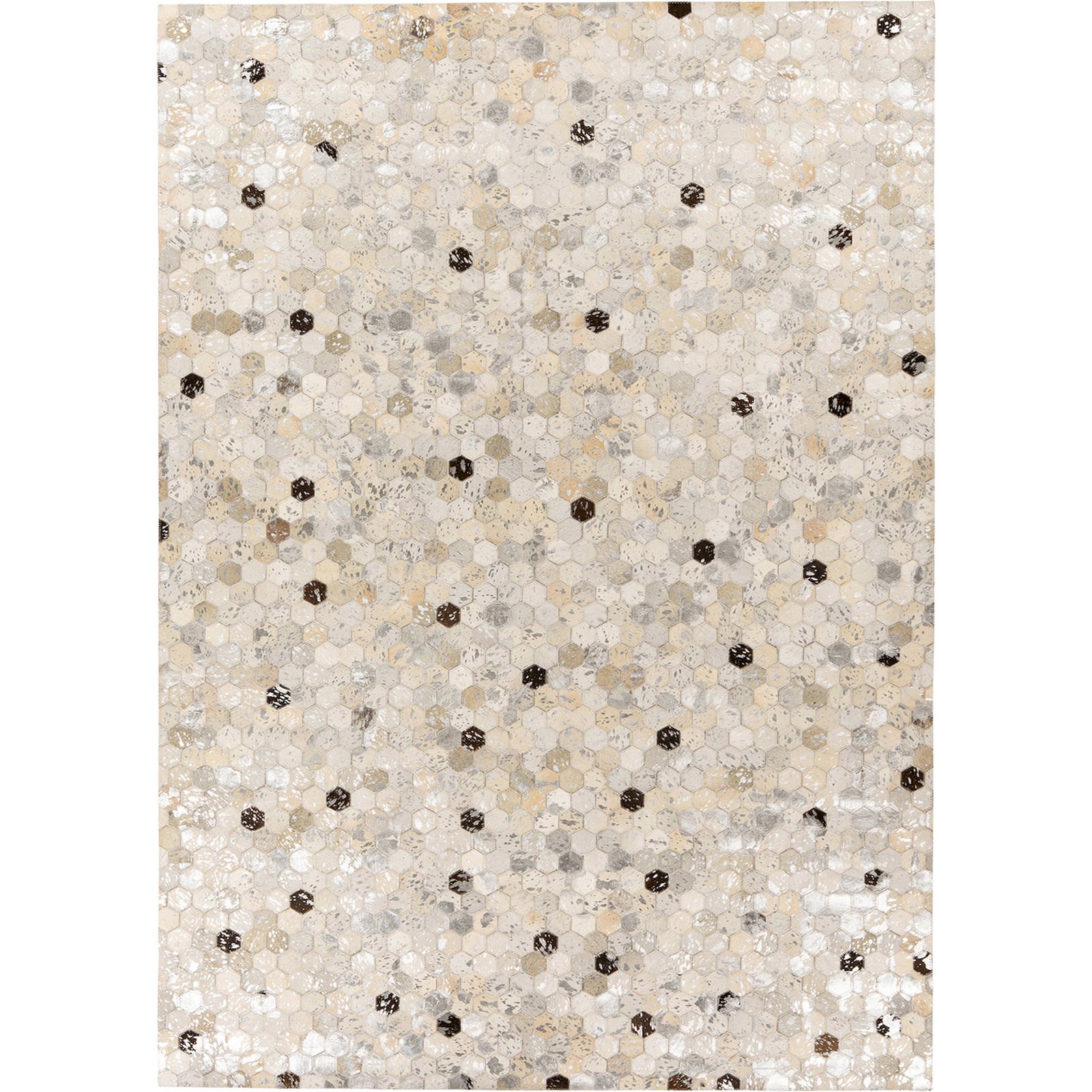 Tapis en cuir patchwork cousu main, ARTE ESPINA