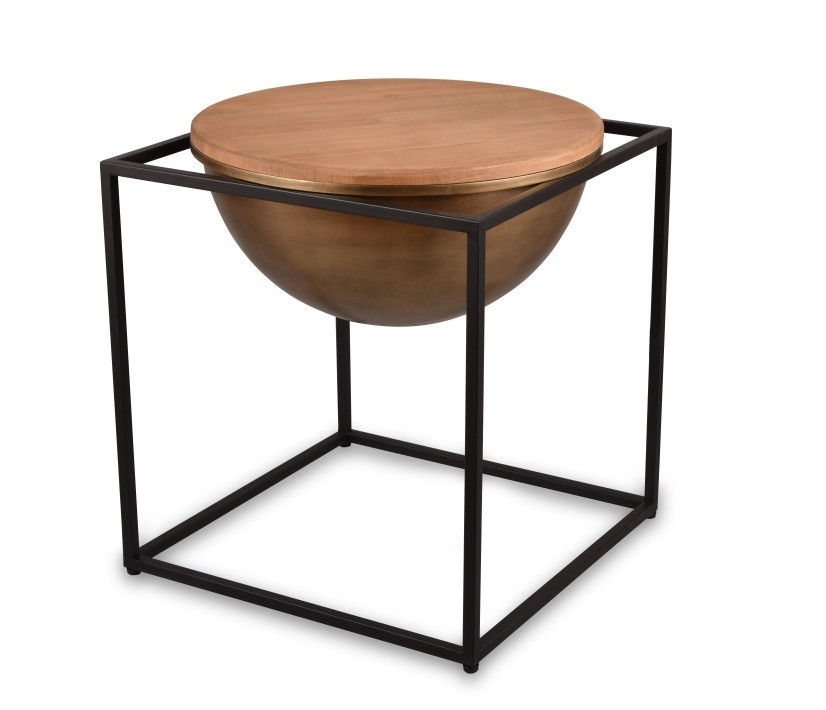 Table basse design carré en bois, L.42 , CELINA, BOITE A DESIGN