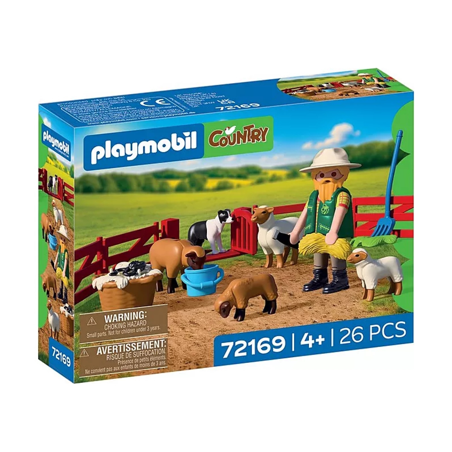 Berger avec enclos à moutons & chien, PLAYMOBIL