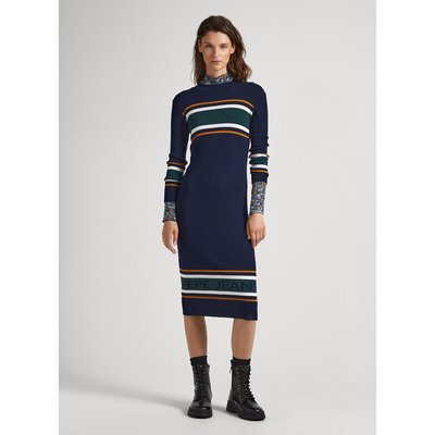 Robe pull maxi, col roulé PEPE JEANS