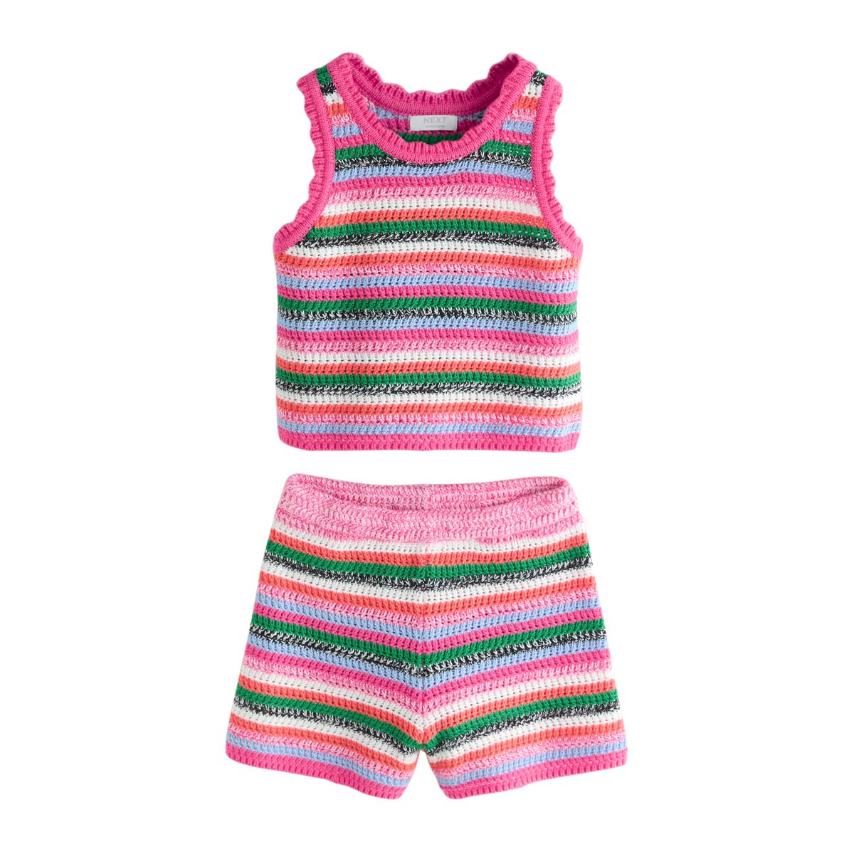 Ensemble d’été avec short en maille, NEXT