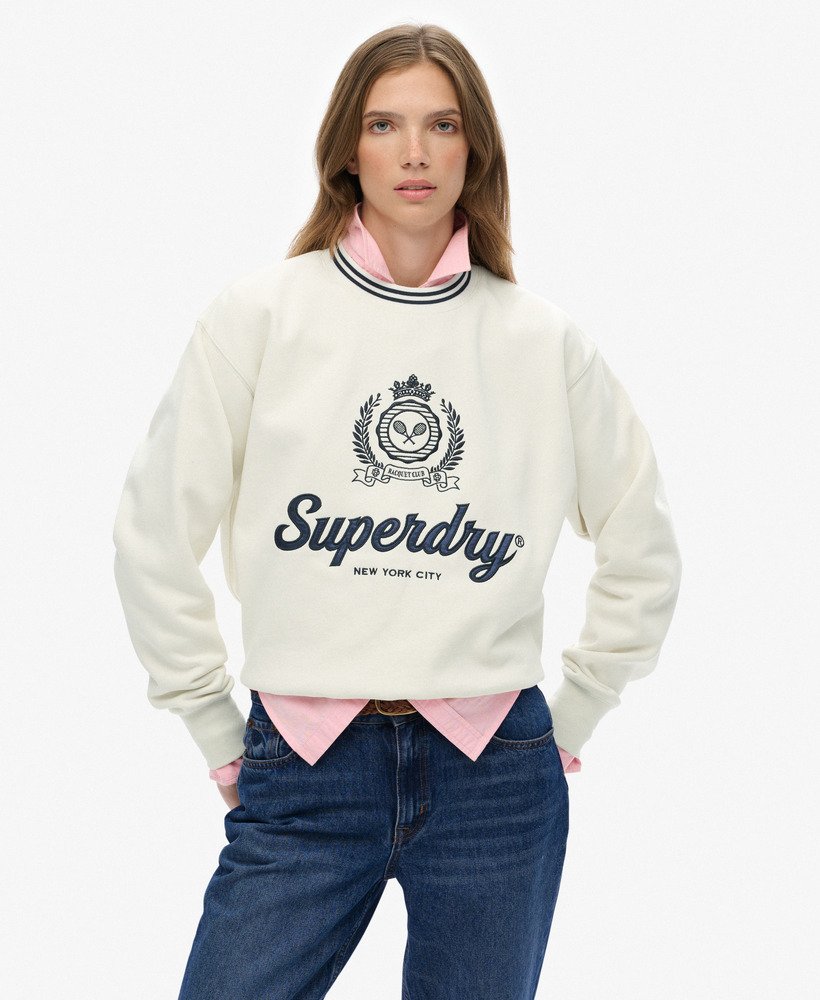Sweat ample à col rond Country Club, SUPERDRY