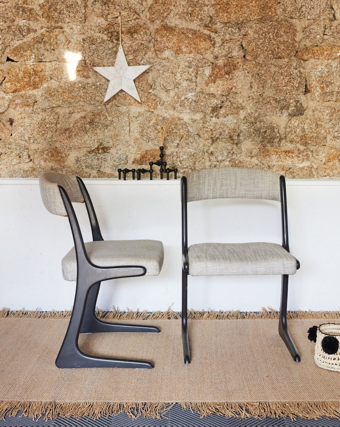 Paire de chaises Baumann Alma N°1384 - Bon état, DEBONGOUT