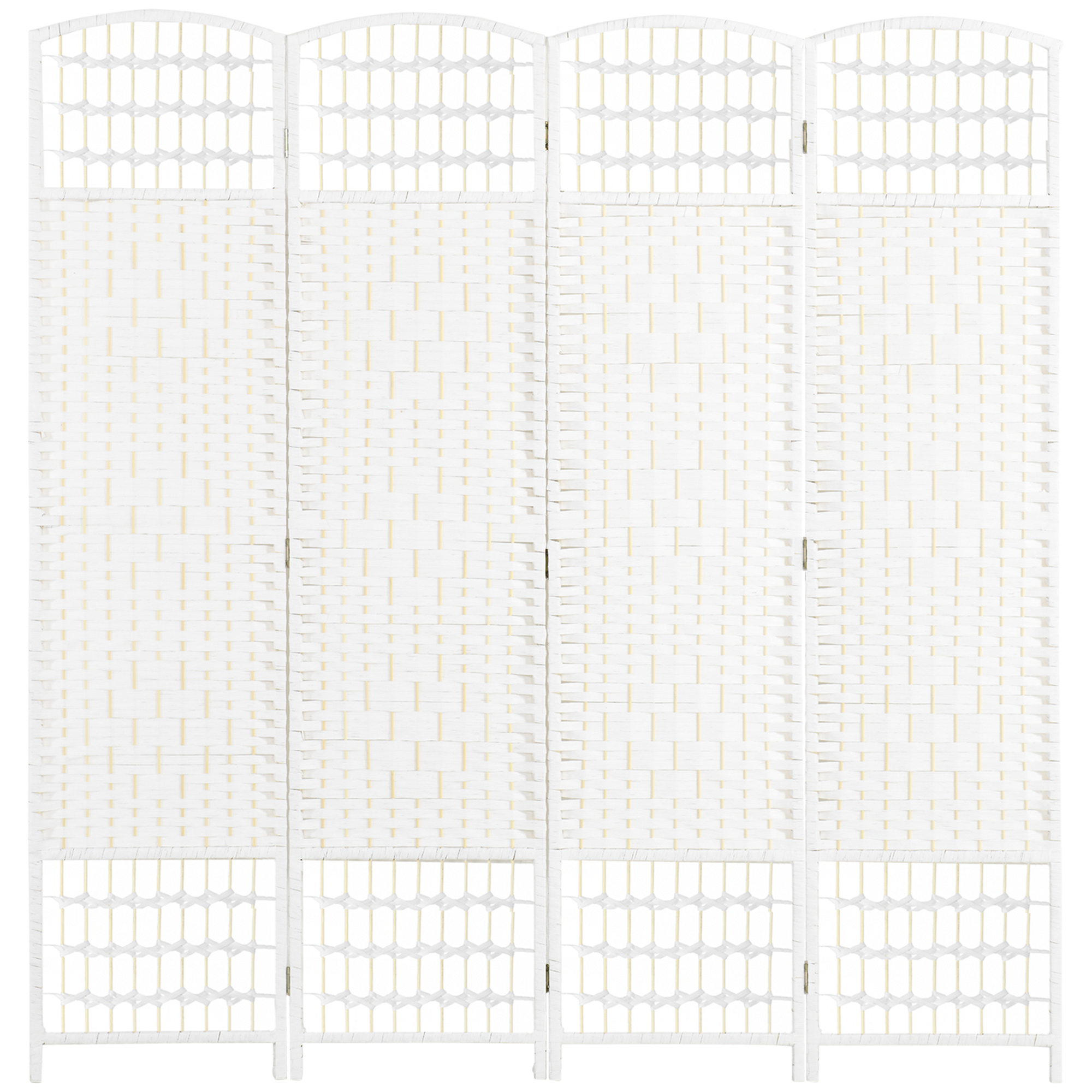 Cloison de séparation Bois Blanc, HOMCOM