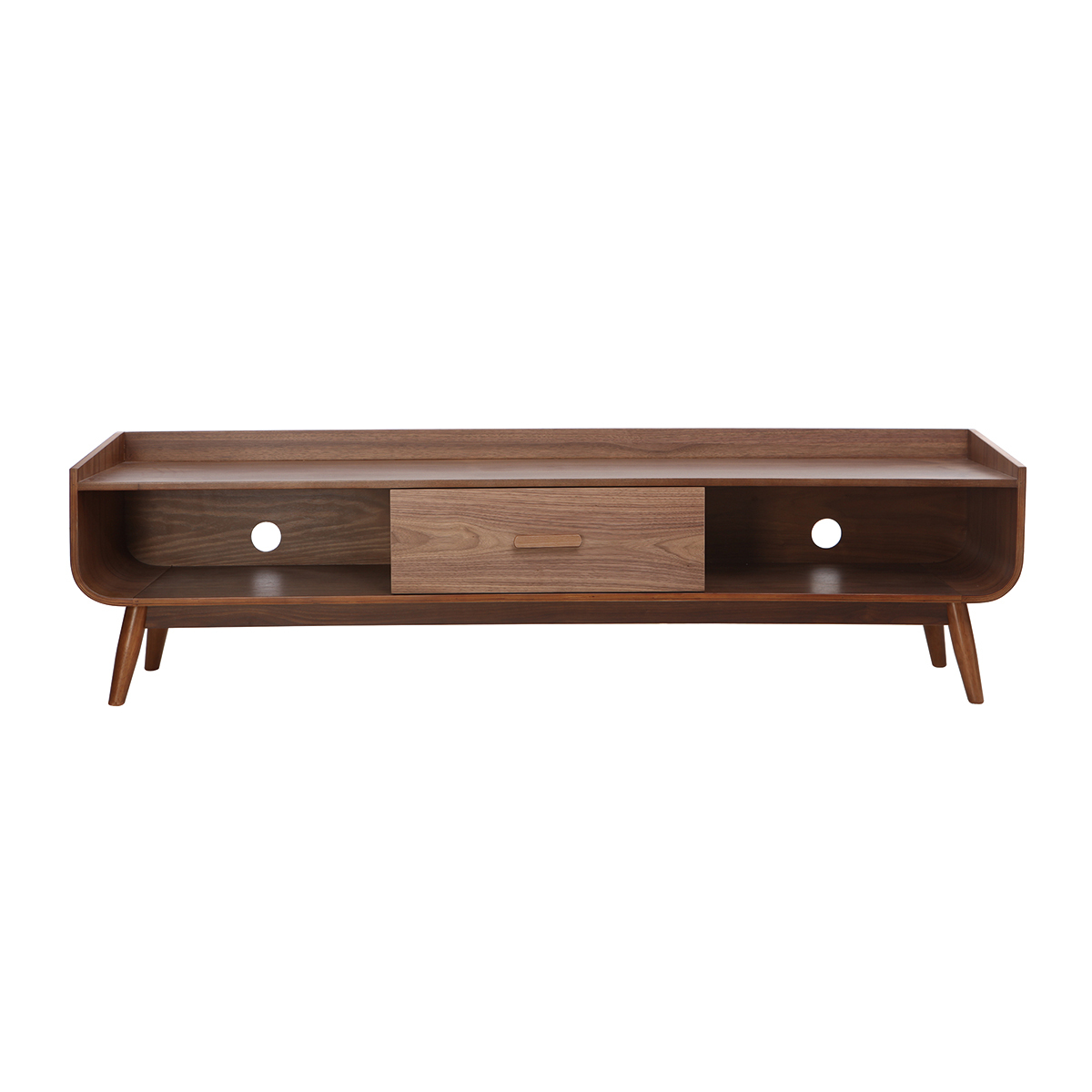 Meuble TV scandinave en bois L180 cm HALLEN, MILIBOO