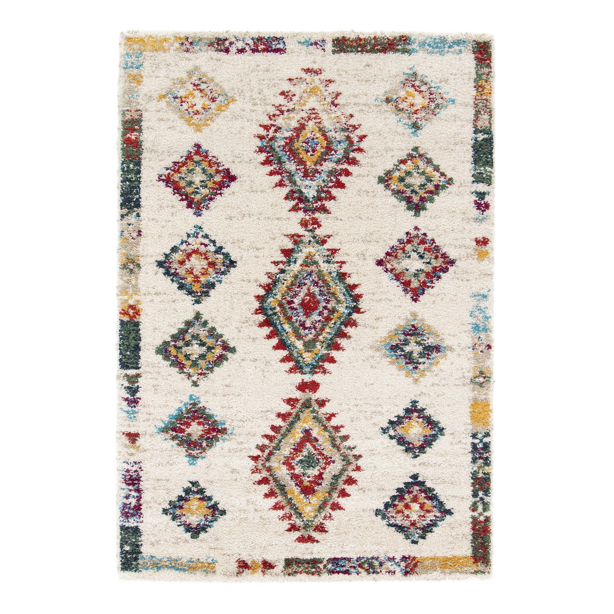 Tapis intérieur doux à motifs ethniques contemporains SIROCCO, AFK LIVING
