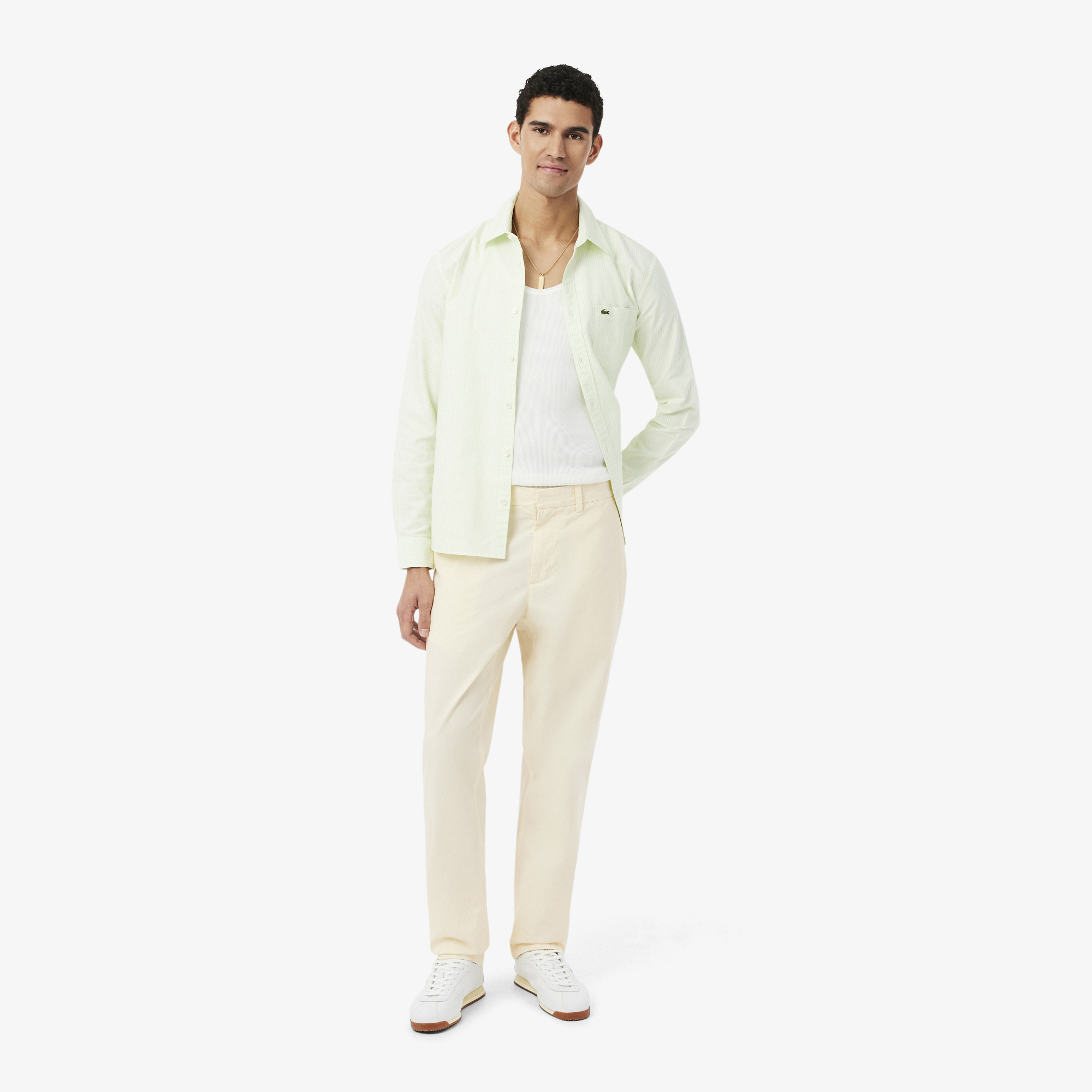Chino twill coton regular fit, LACOSTE