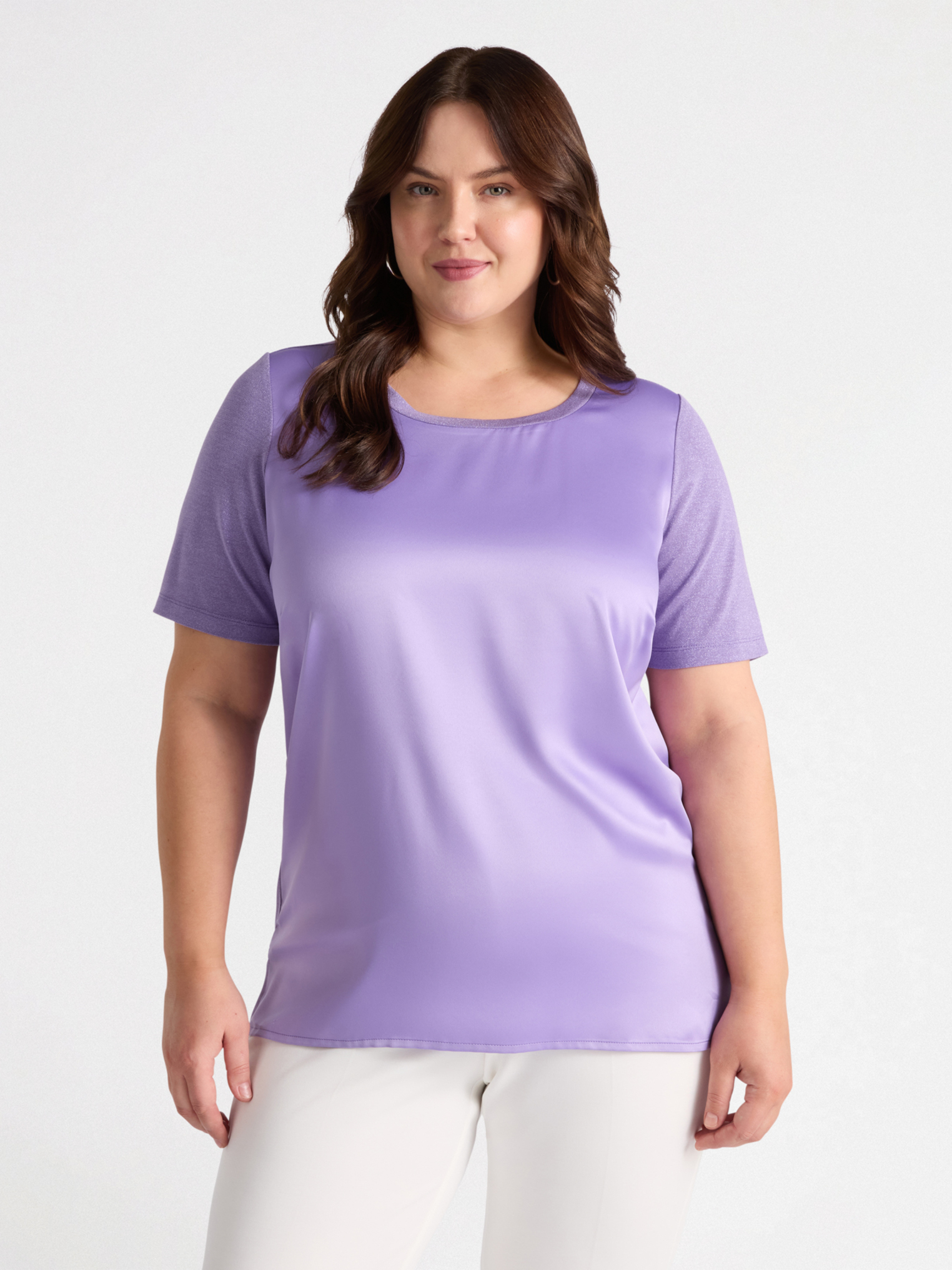 T-shirt bimatière, FIORELLA RUBINO