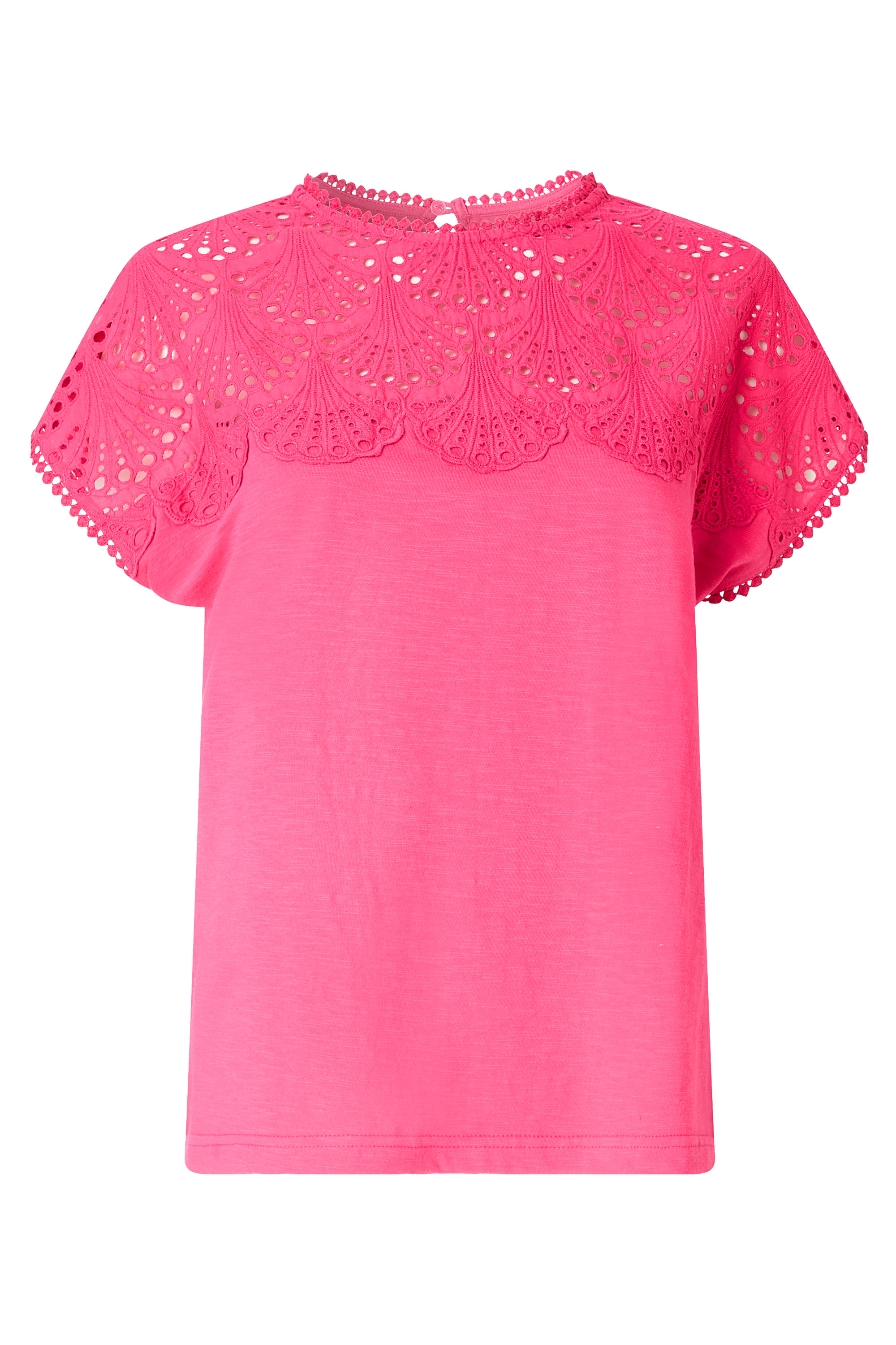 T-shirt en jersey avec encolure brodée, JOE BROWNS