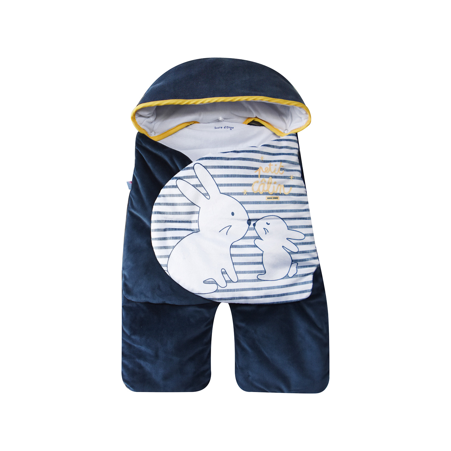 Nid de naissance ishan velours doux avec jambe, SUCRE D'ORGE