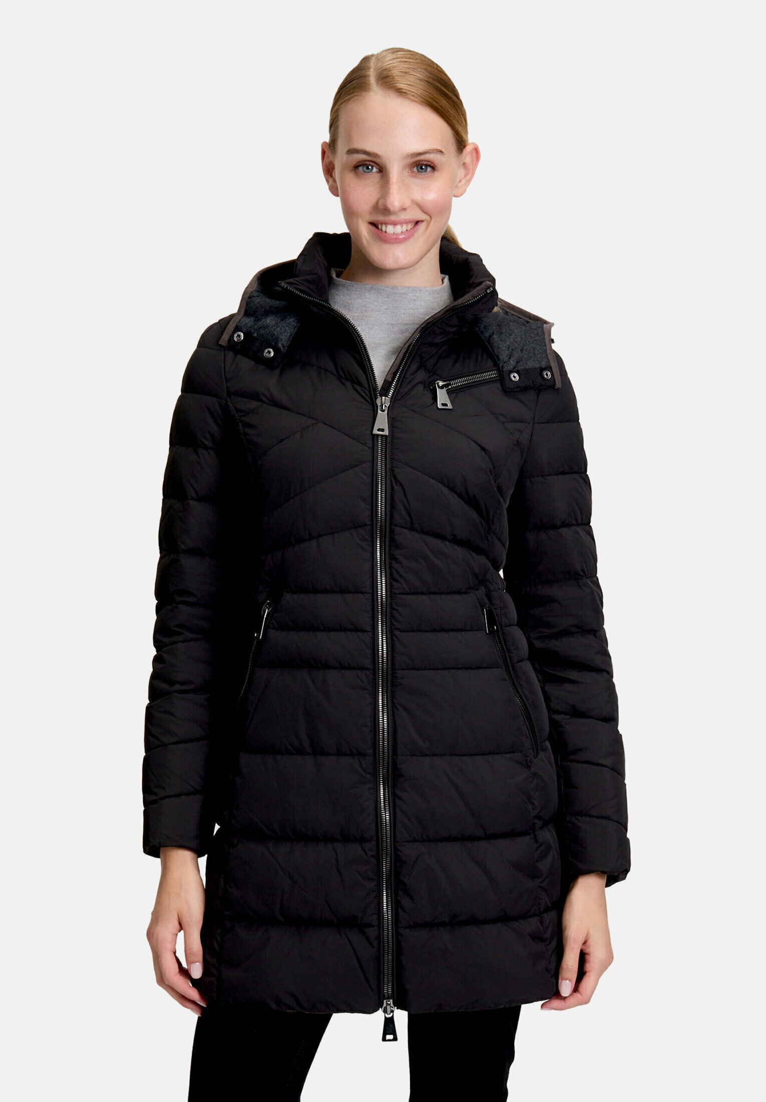 Manteau matelassé à capuche amovible, GIL BRET