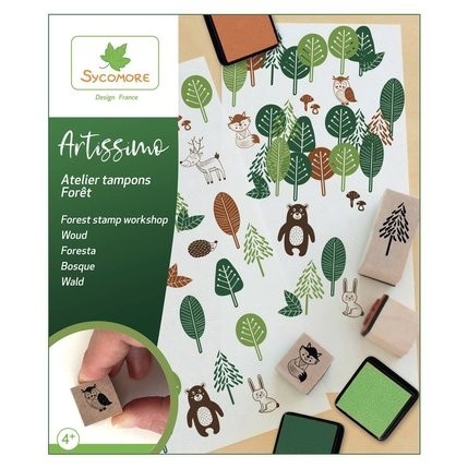 Artissimo Atelier tampons bois foret, AU SYCOMORE