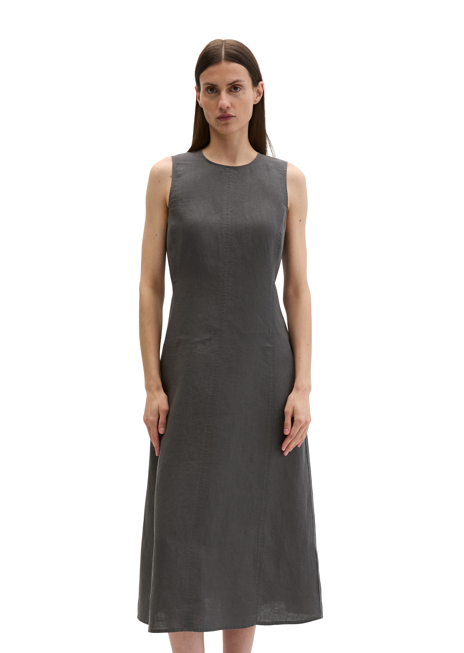 Robe en lin shaped avec fermeture éclair sans couture, MARC O'POLO