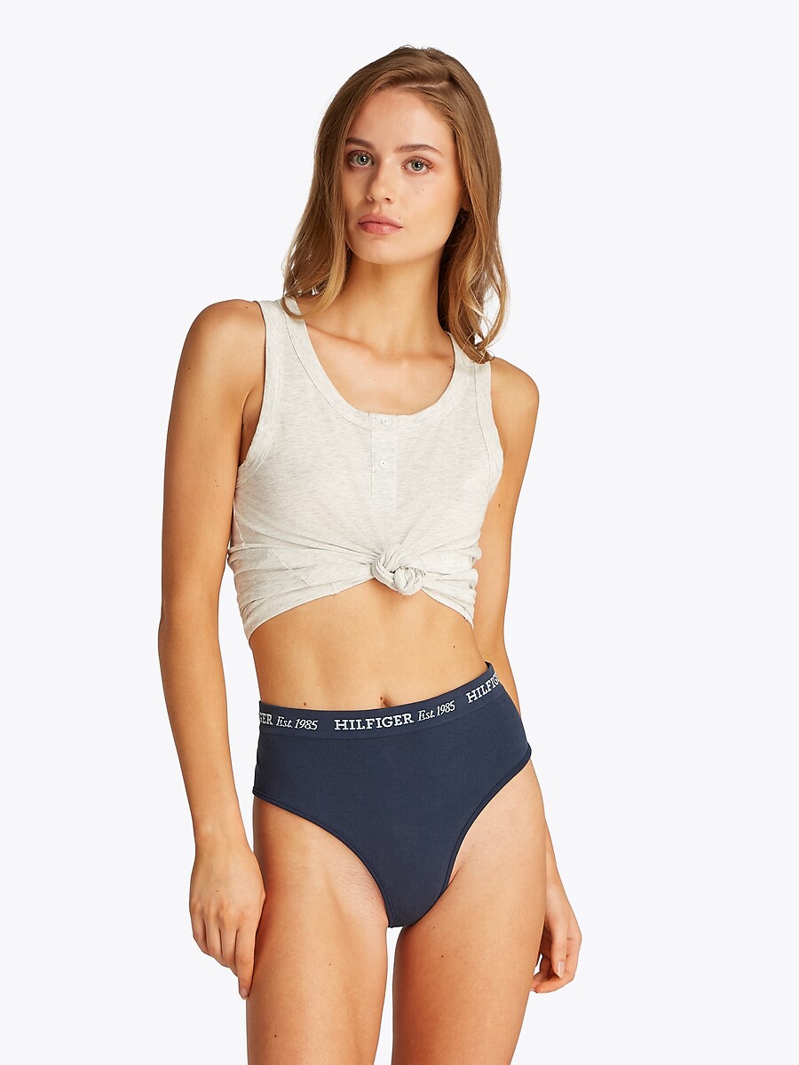 Culotte taille haute en coton New York, TOMMY HILFIGER