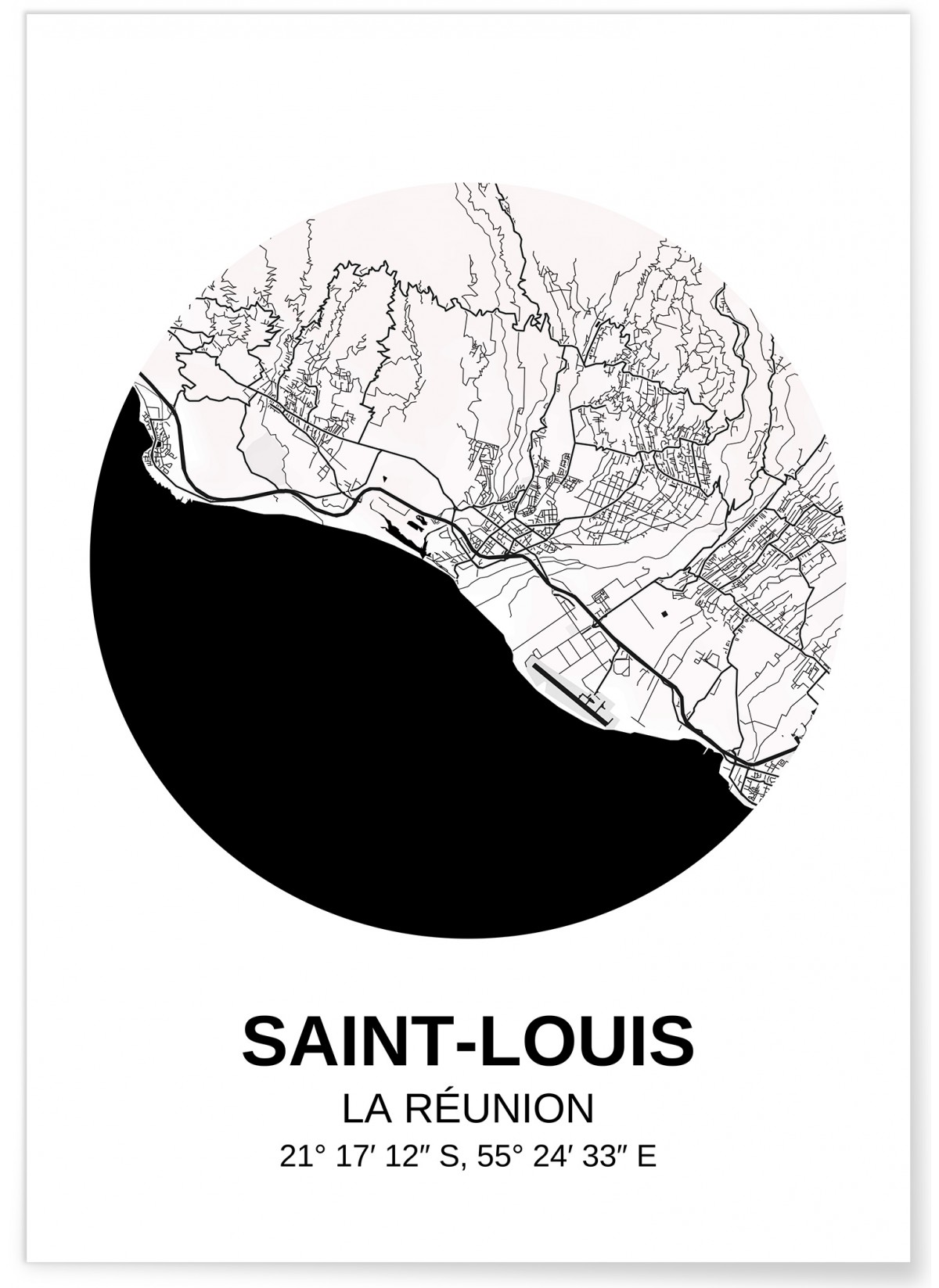 Affiche Carte Saint-Louis, L'AFFICHERIE