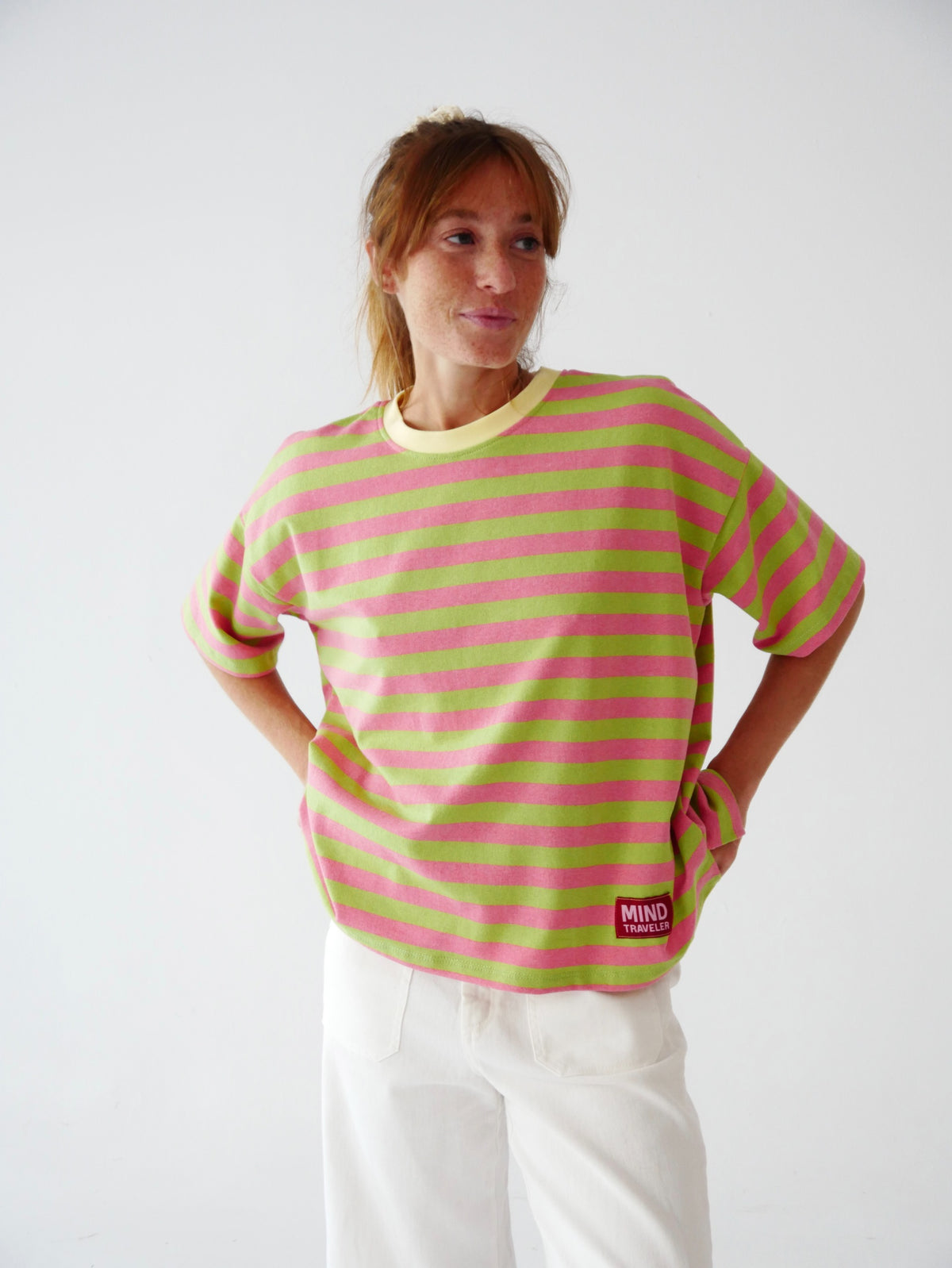 T-shirt rayé manches courtes NUNU, MINDTRAVELER