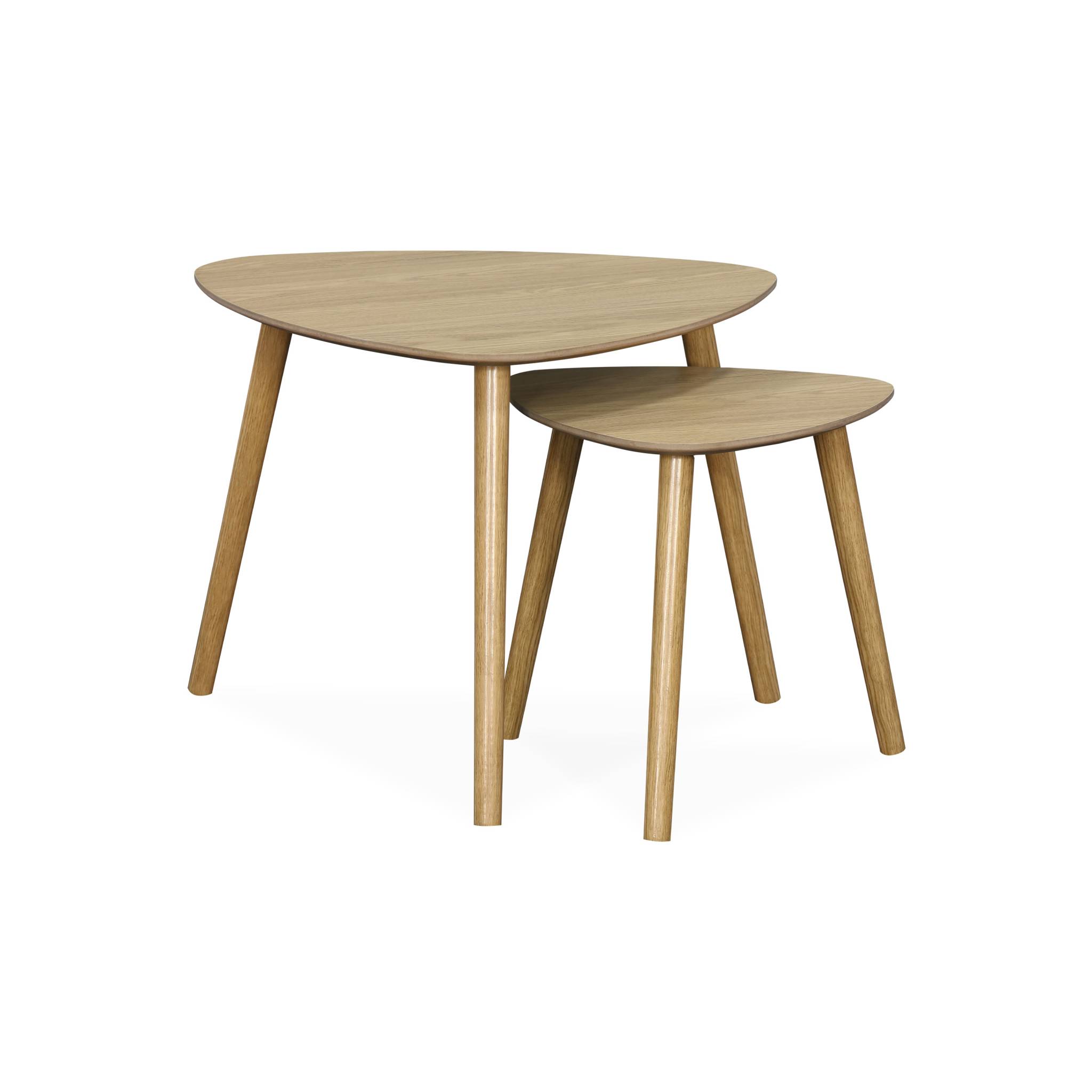Tables gigognes scandinaves décor bois LENA, SWEEEK
