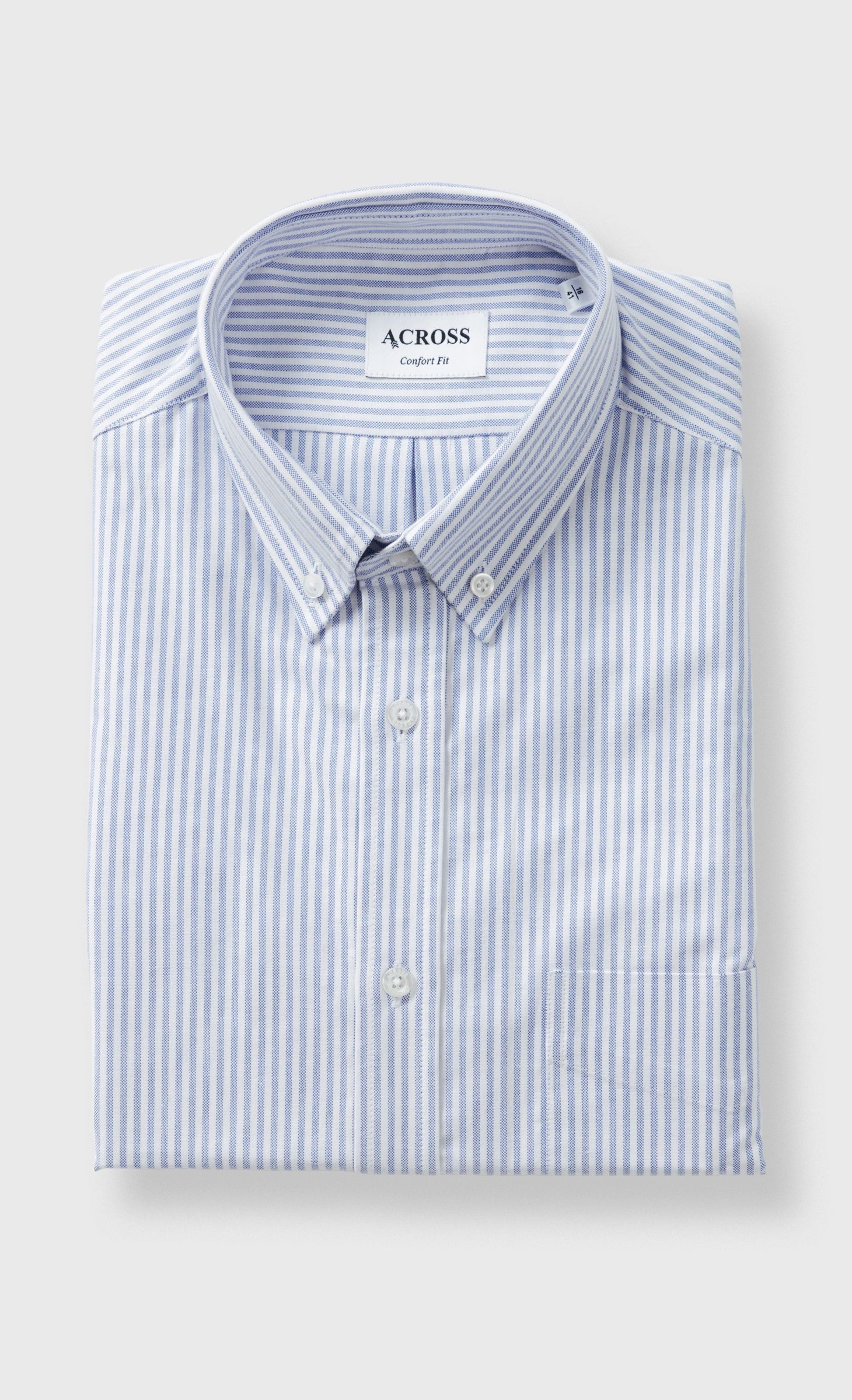 Chemise Confort fit en oxford Japonais à rayures, ACROSS