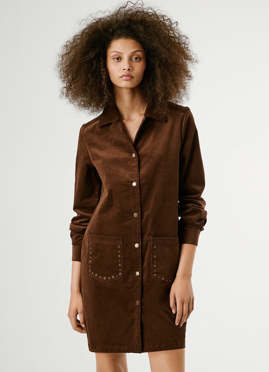 Noelia Velour Dress, PEPE JEANS